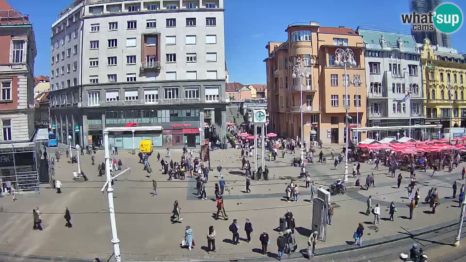 Webcam Zagreb Bana Jelačića square | Croatia