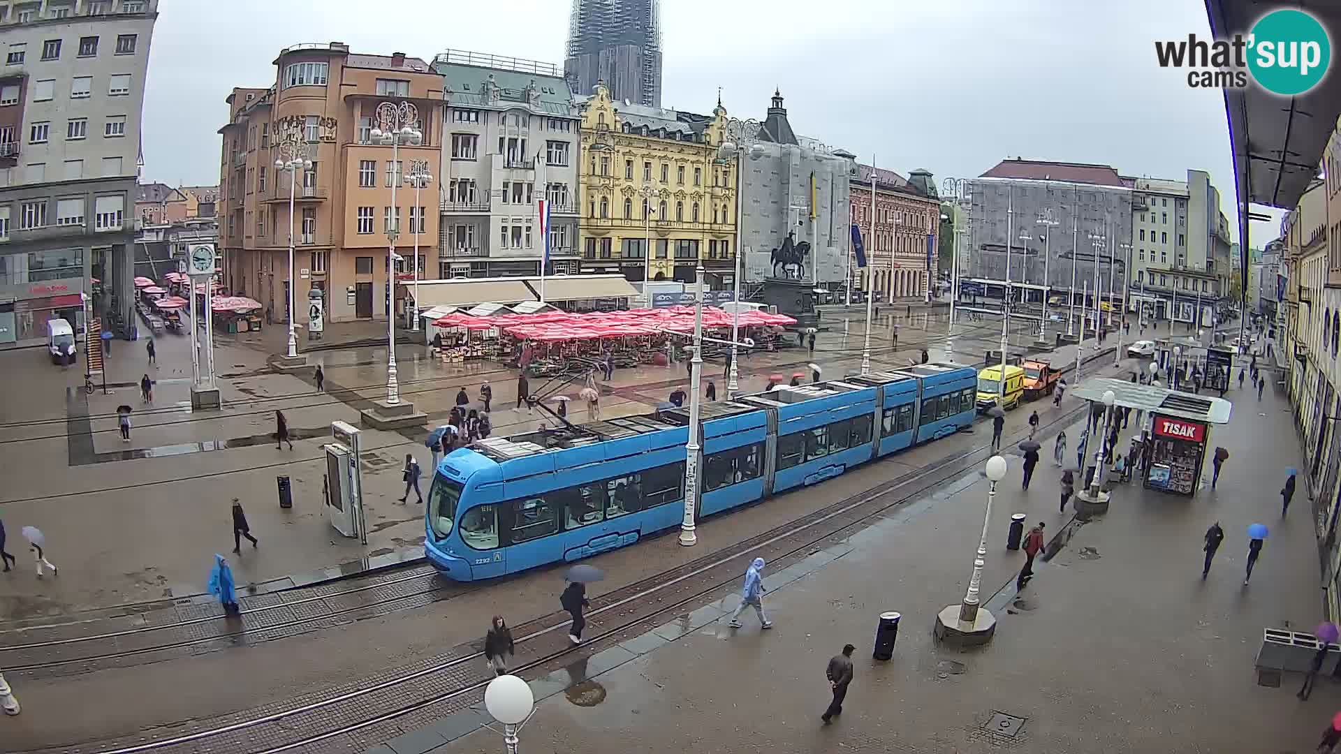 Zagreb live cam Bana Jelačića