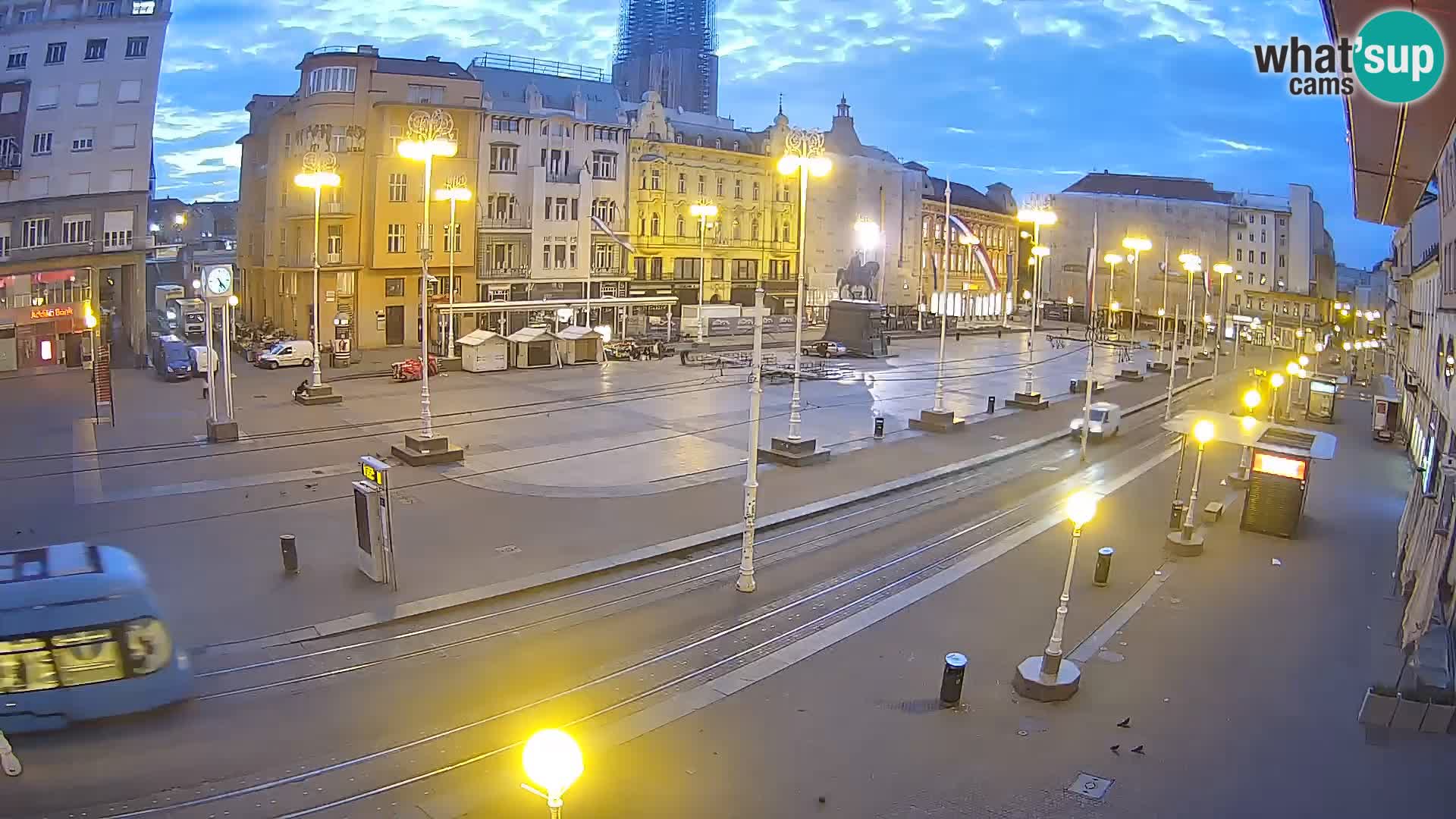 Webcam Zagabria Ban Jelacic piazza | Croazia