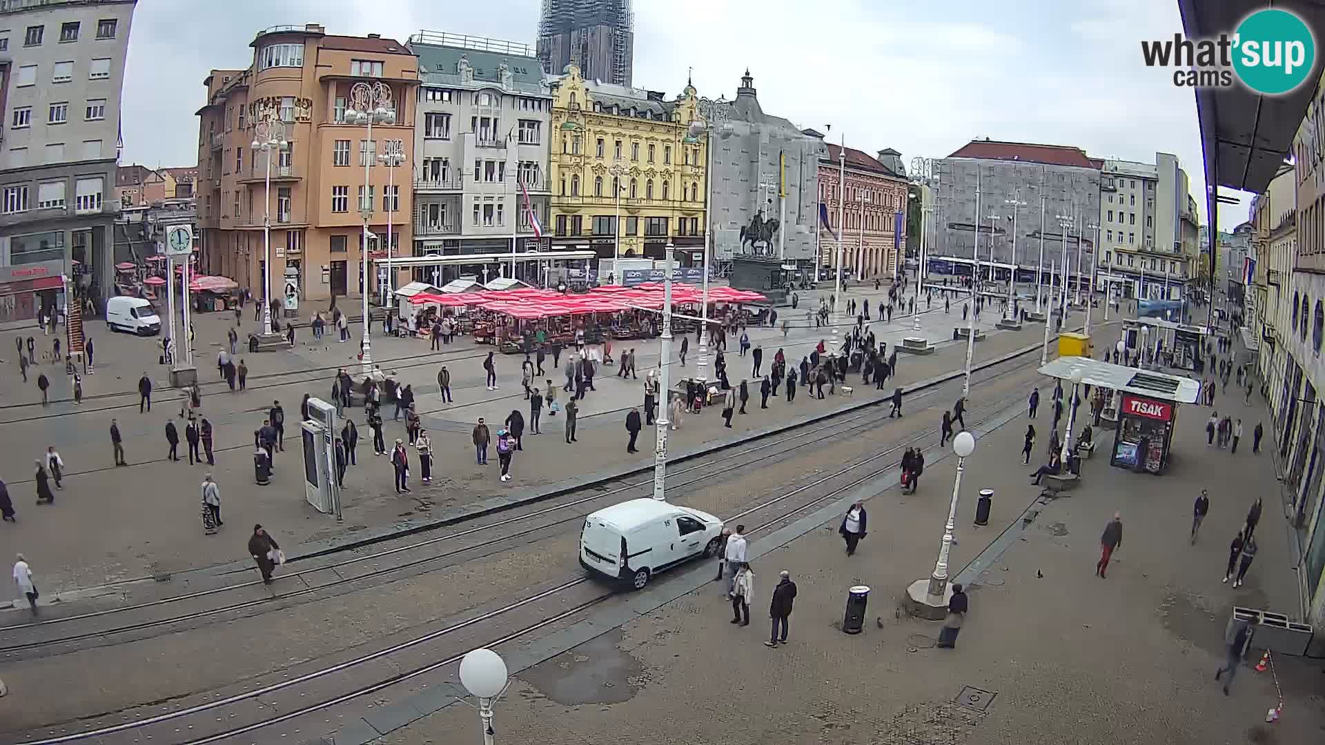 Zagreb live cam Bana Jelačića