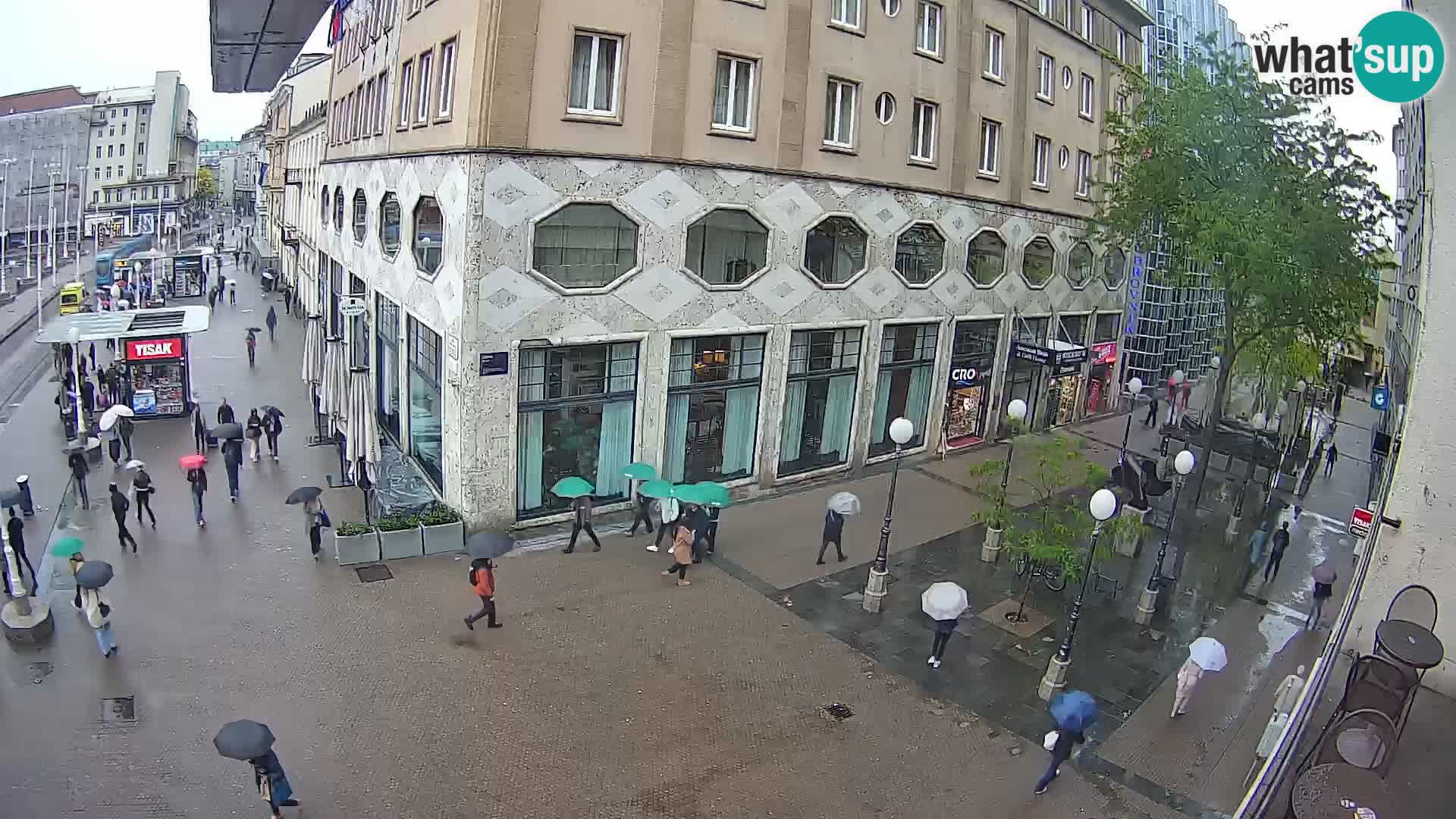 Zagreb webcam Ban Jelacica Platz | Kroatien