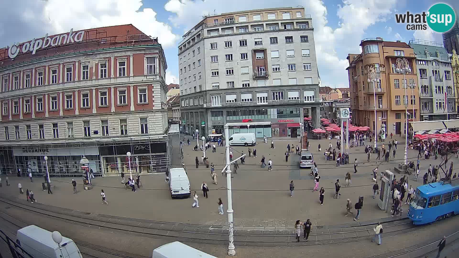 Webcam Zagreb Bana Jelačića square | Croatia