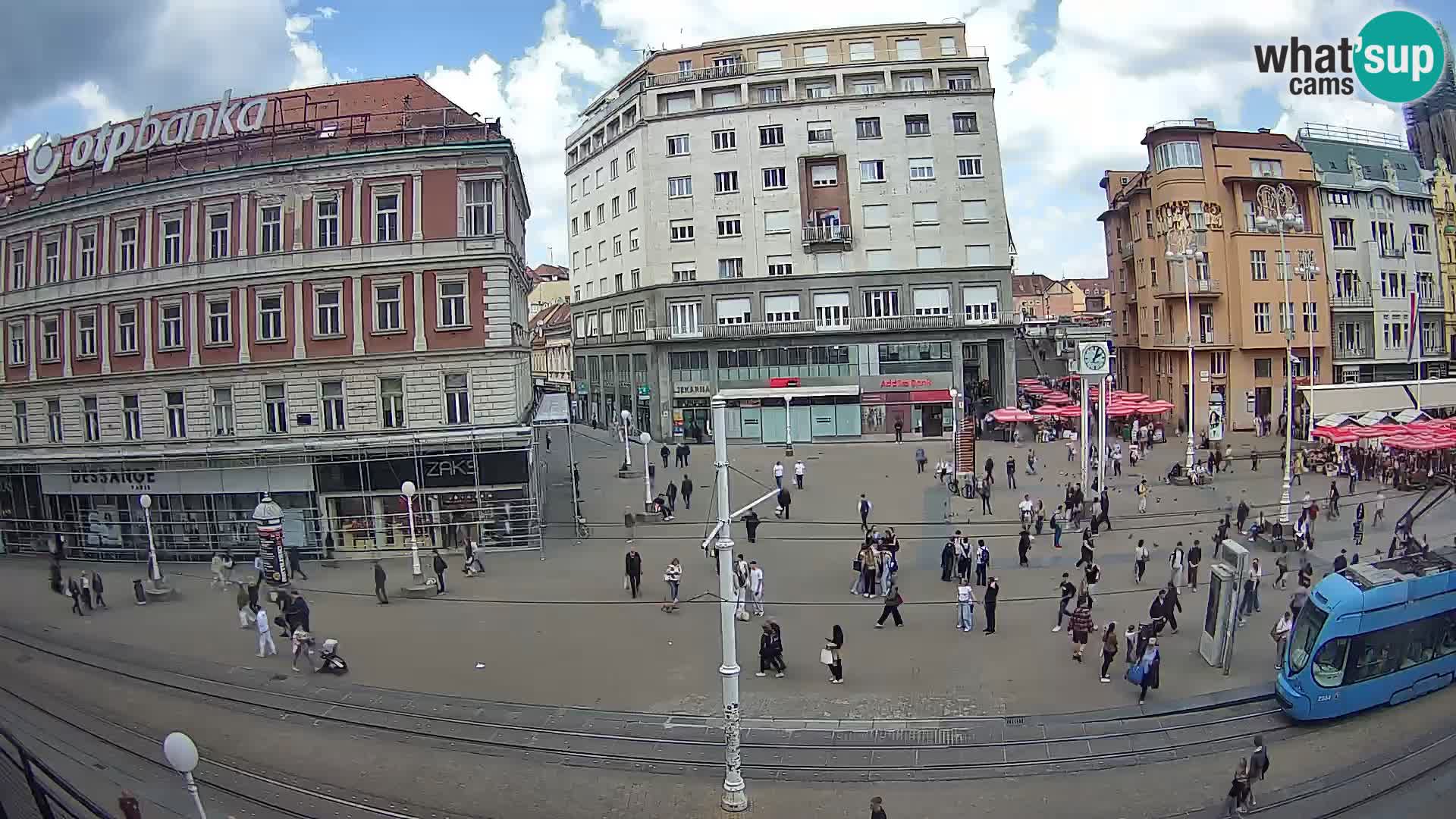 Webcam Zagreb Bana Jelačića square | Croatia