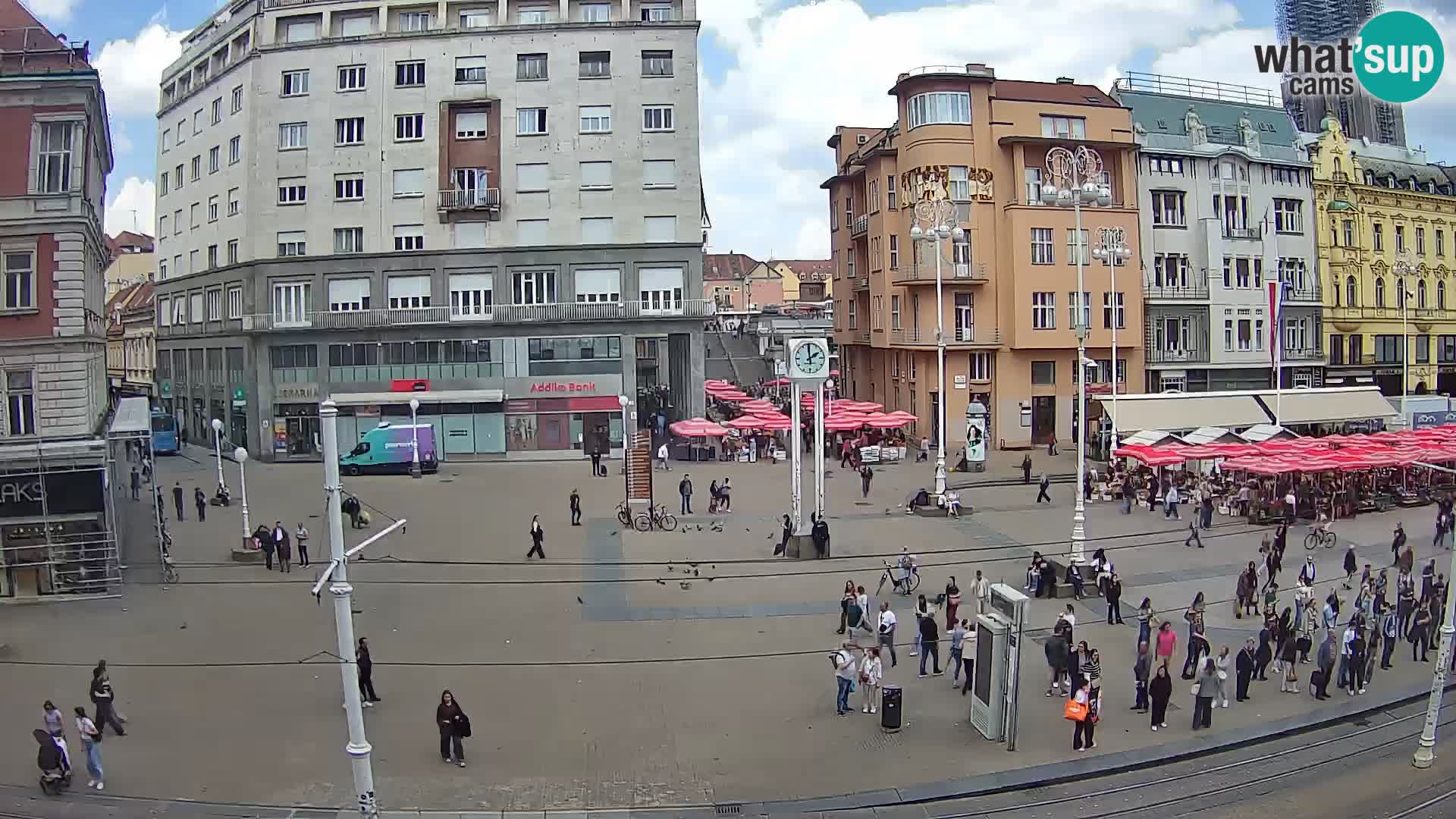 Webcam Zagabria Ban Jelacic piazza | Croazia
