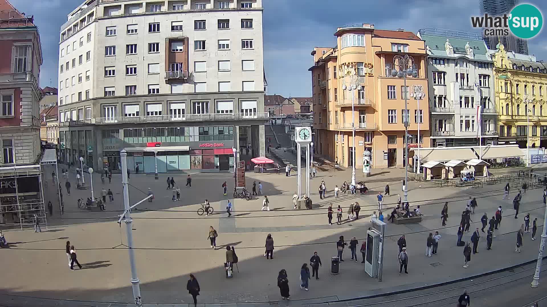 Zagreb webcam Ban Jelacica Platz | Kroatien