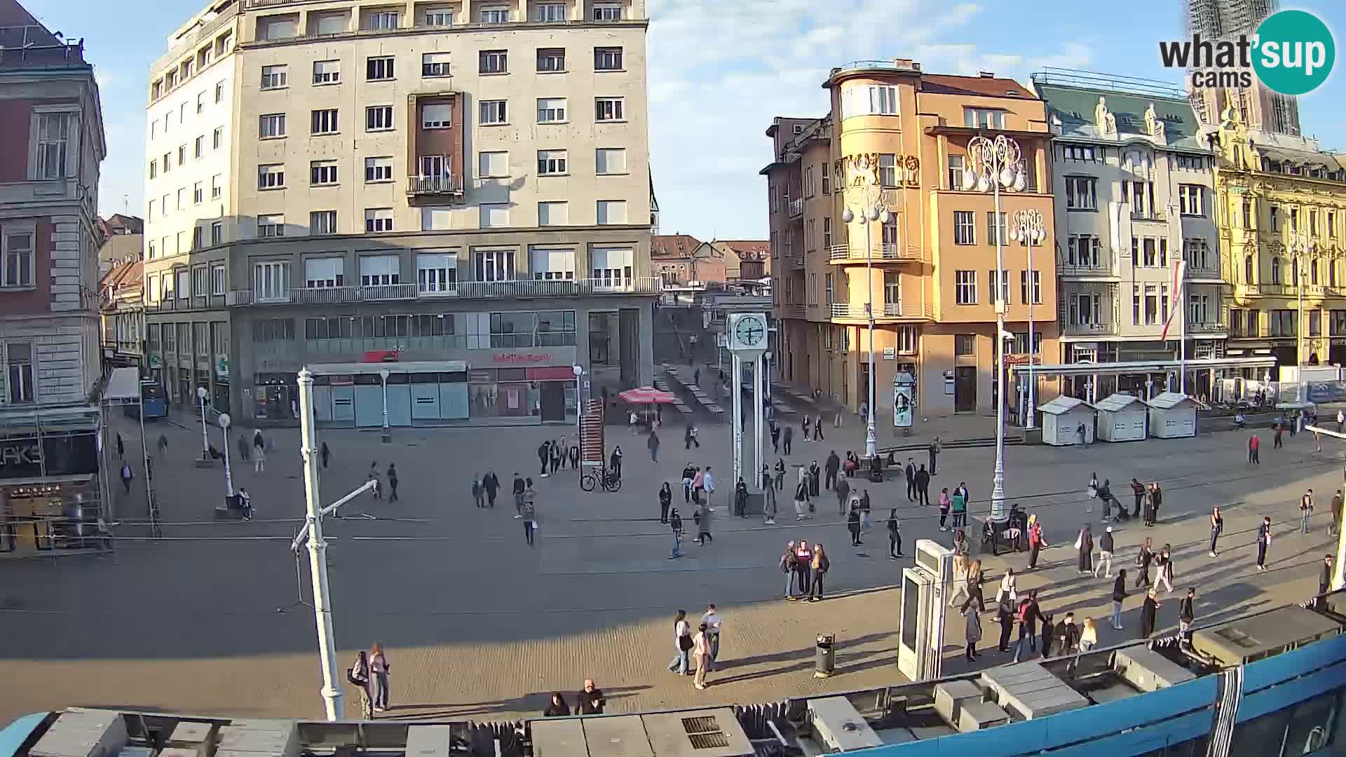 Webcam Zagreb Bana Jelačića square | Croatia