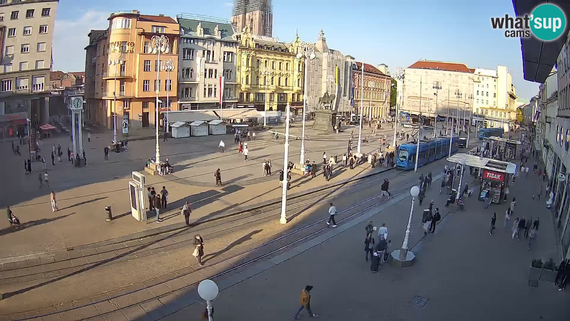 Webcam Zagabria Ban Jelacic piazza | Croazia