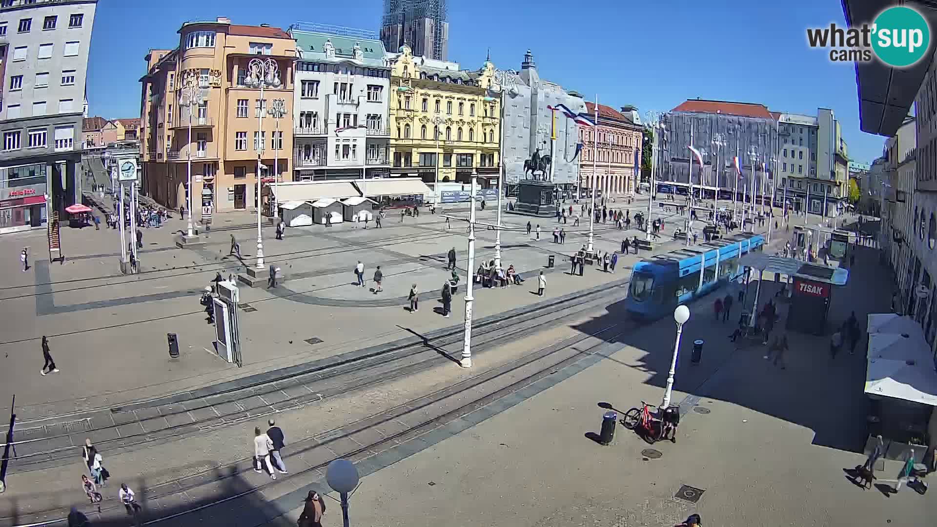 Zagreb webcam Ban Jelacica Platz | Kroatien