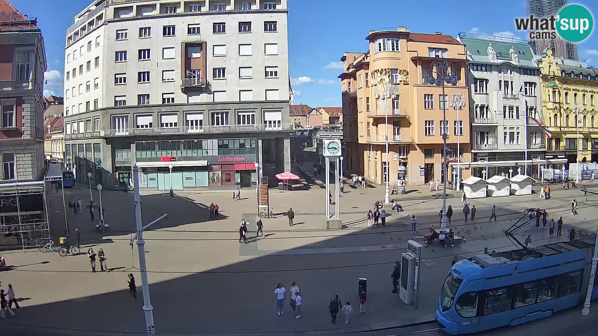 Webcam Zagreb Bana Jelačića square | Croatia