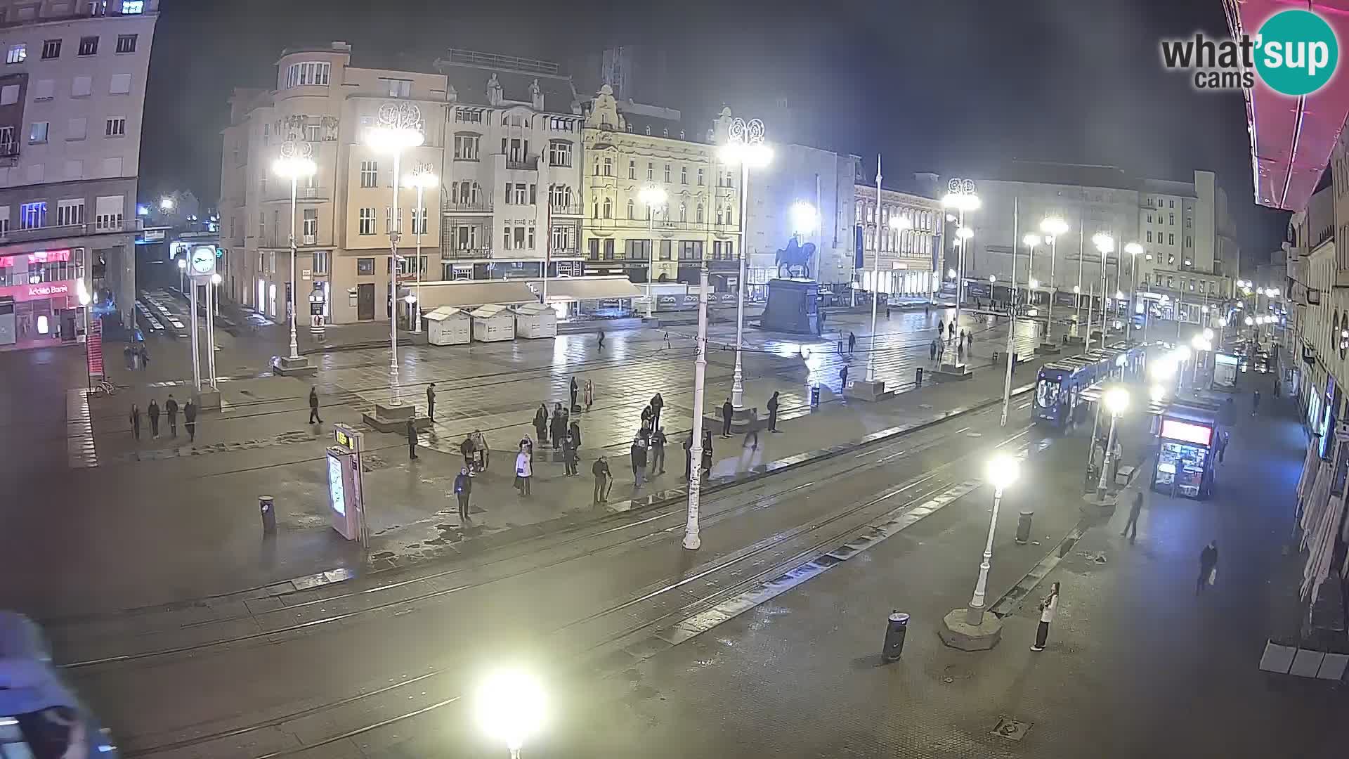 Zagreb webcam Ban Jelacica Platz | Kroatien