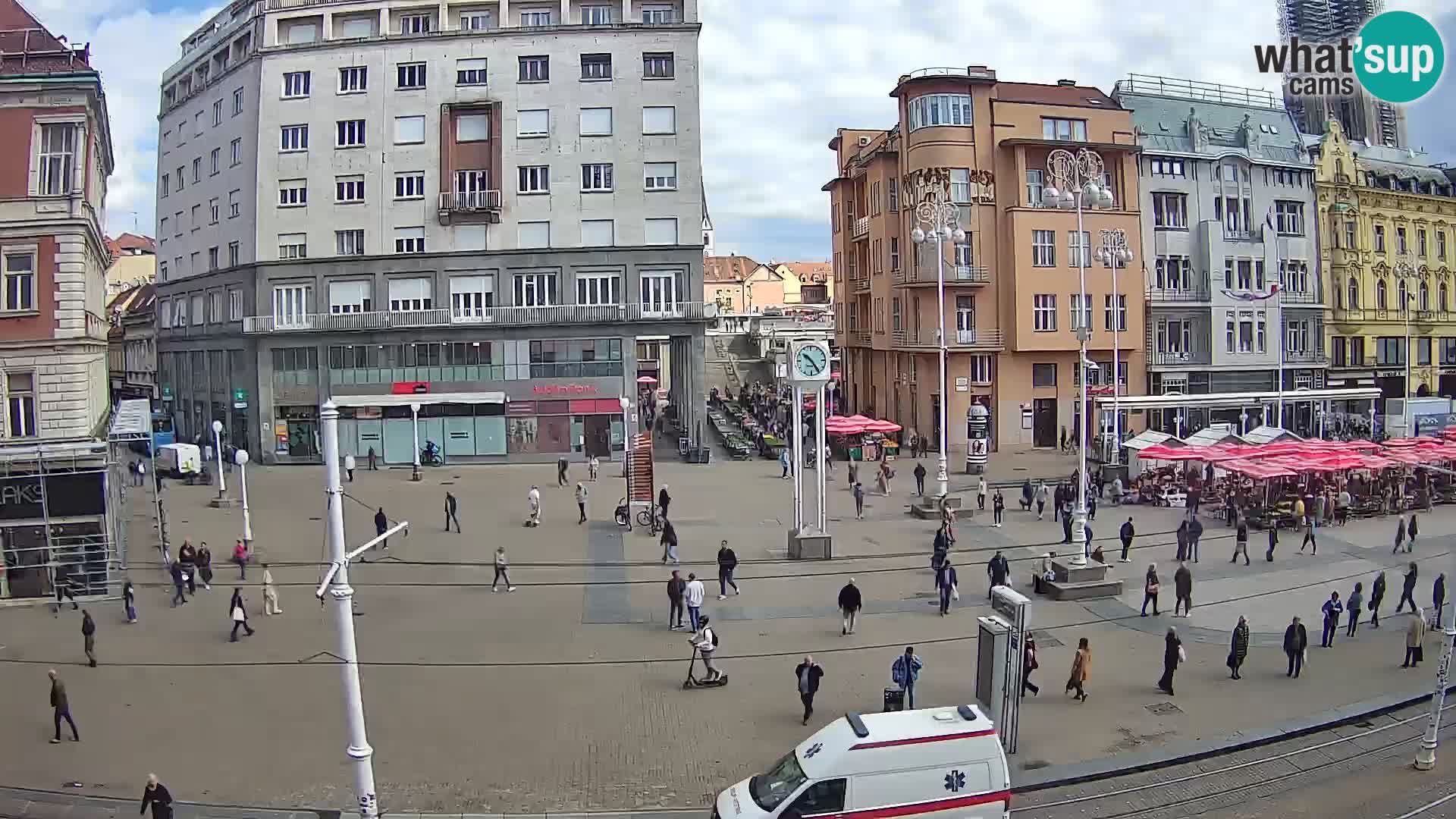 Spletna kamera Zagreb Ban Jelačić