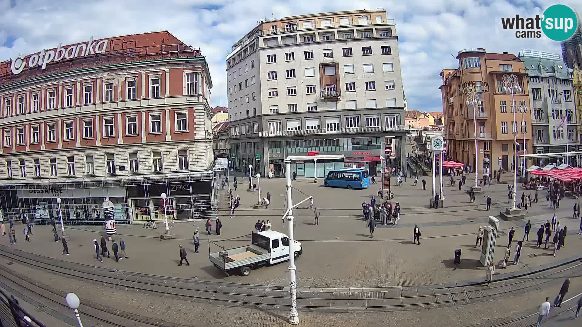 Zagreb webcam Ban Jelacica Platz | Kroatien