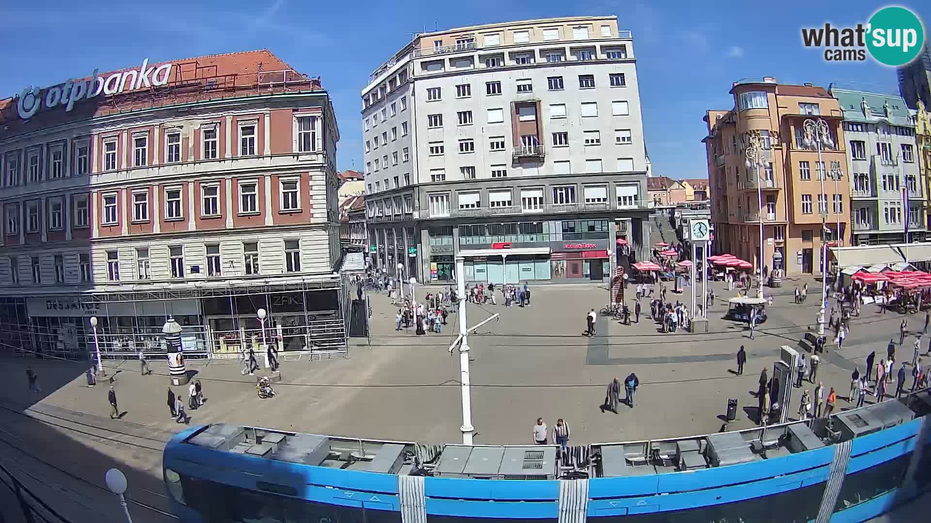 Live Cam Zagreb Ban Jelačić place | Croatie