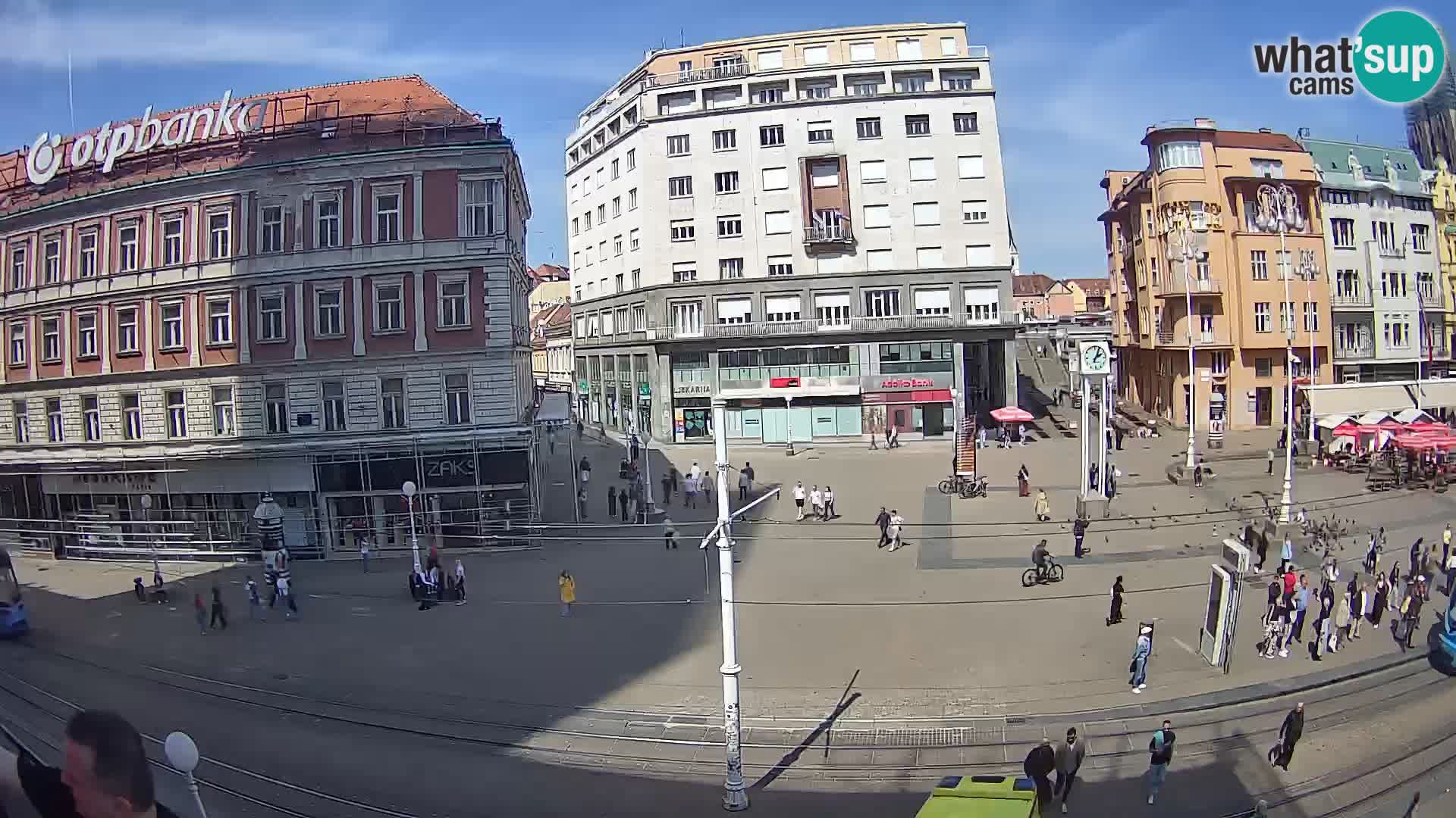 Live Cam Zagreb Ban Jelačić place | Croatie