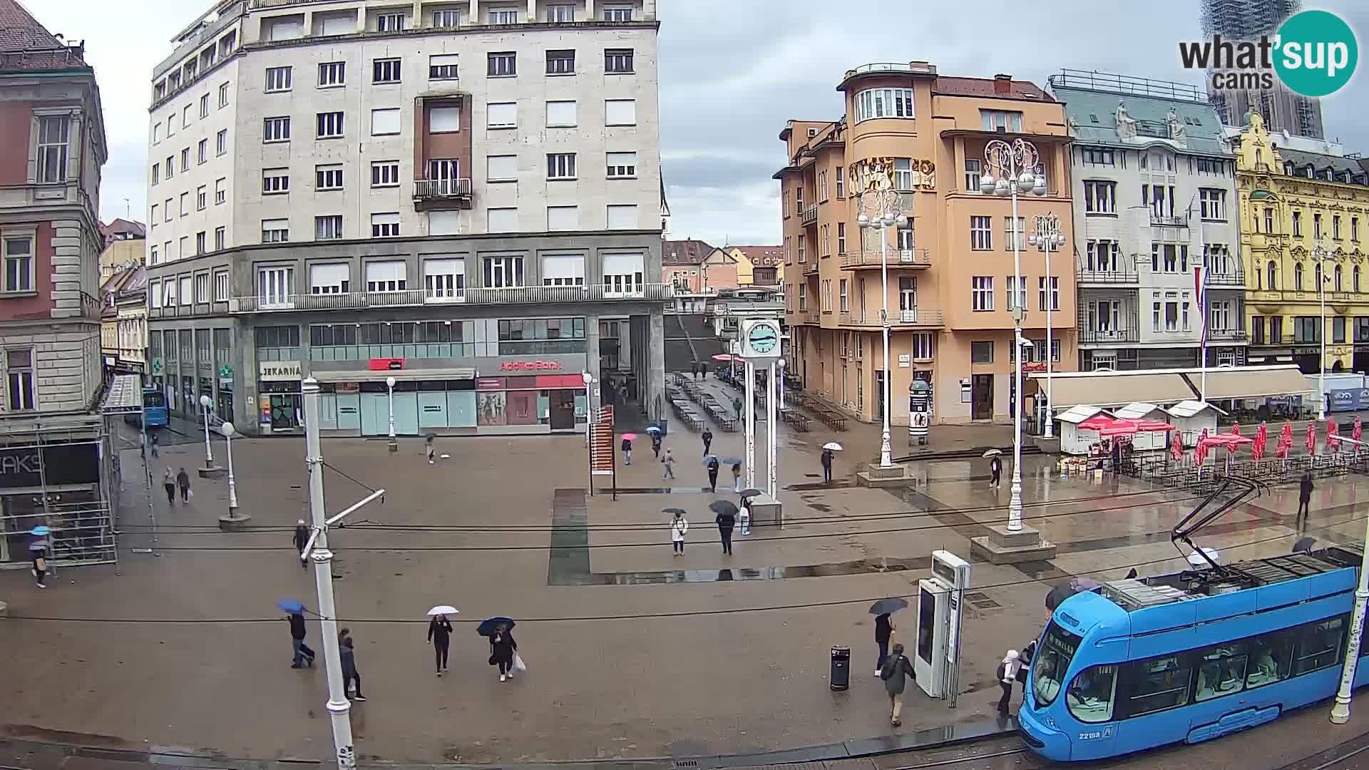 Webcam Zagreb Bana Jelačića square | Croatia