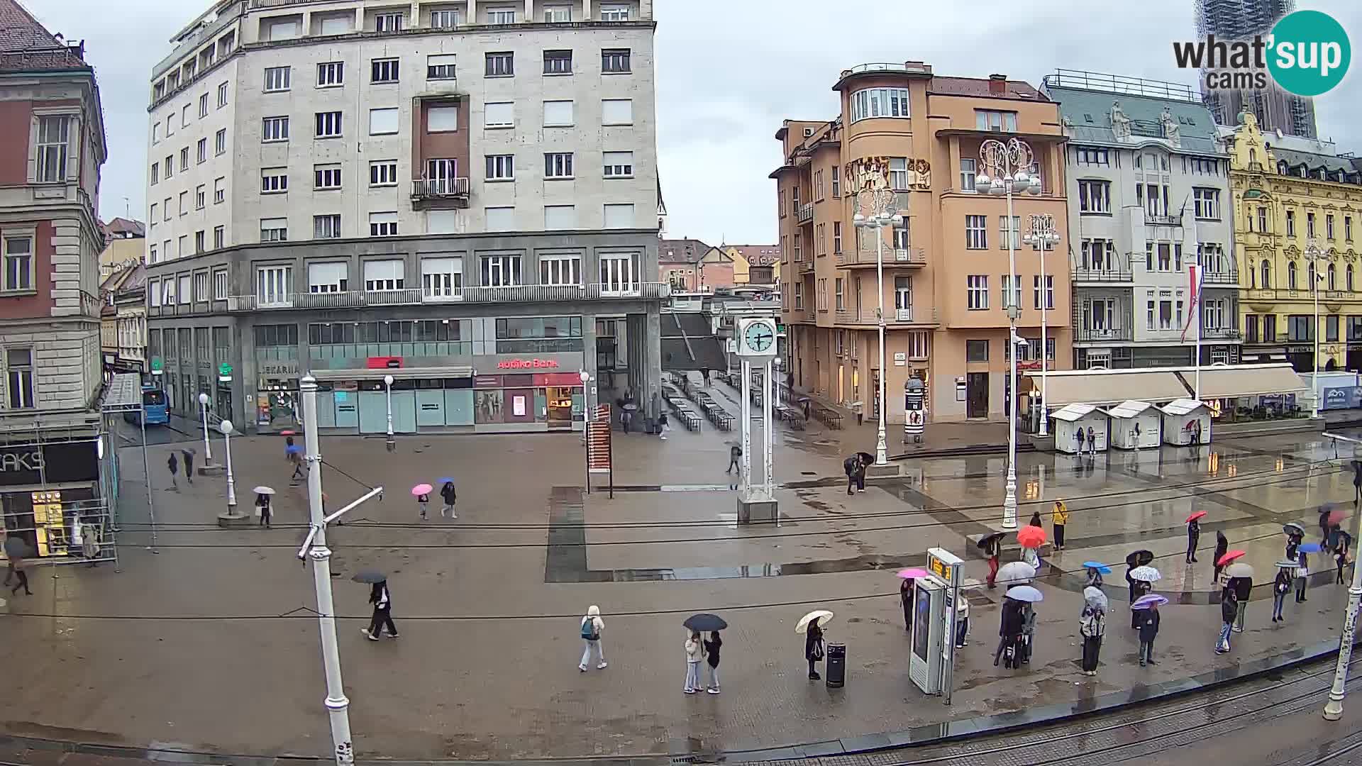 Webcam Zagreb Bana Jelačića square | Croatia