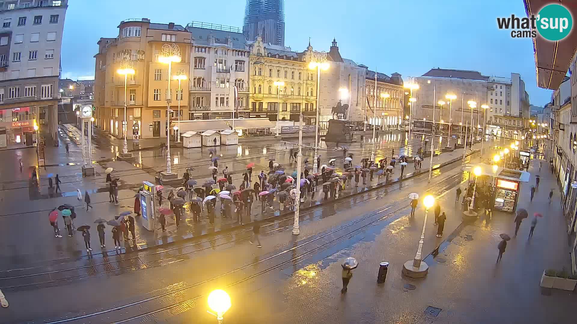 Webcam Zagreb Bana Jelačića square | Croatia