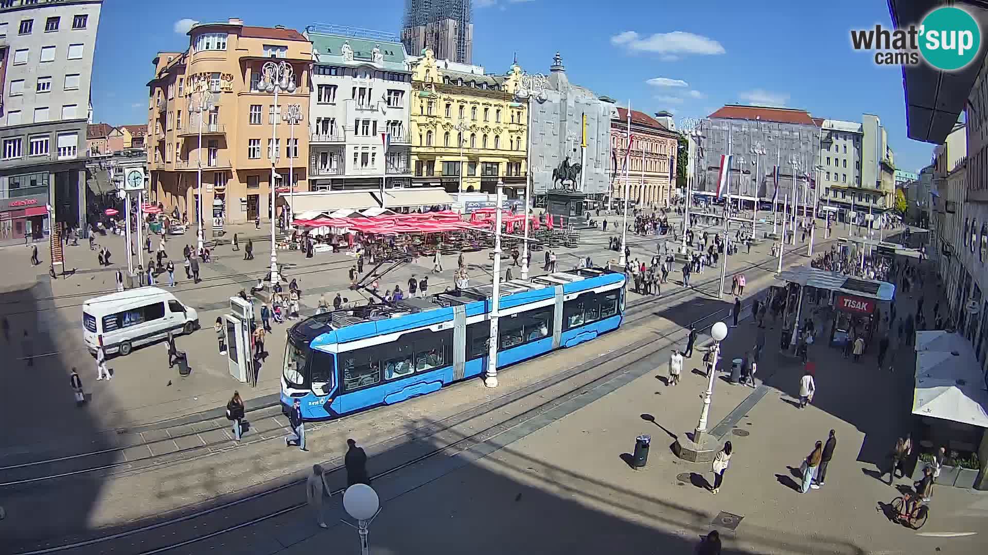 Webcam Zagabria Ban Jelacic piazza | Croazia