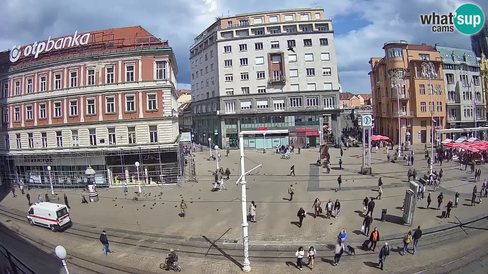 Live Cam Zagreb Ban Jelačić place | Croatie