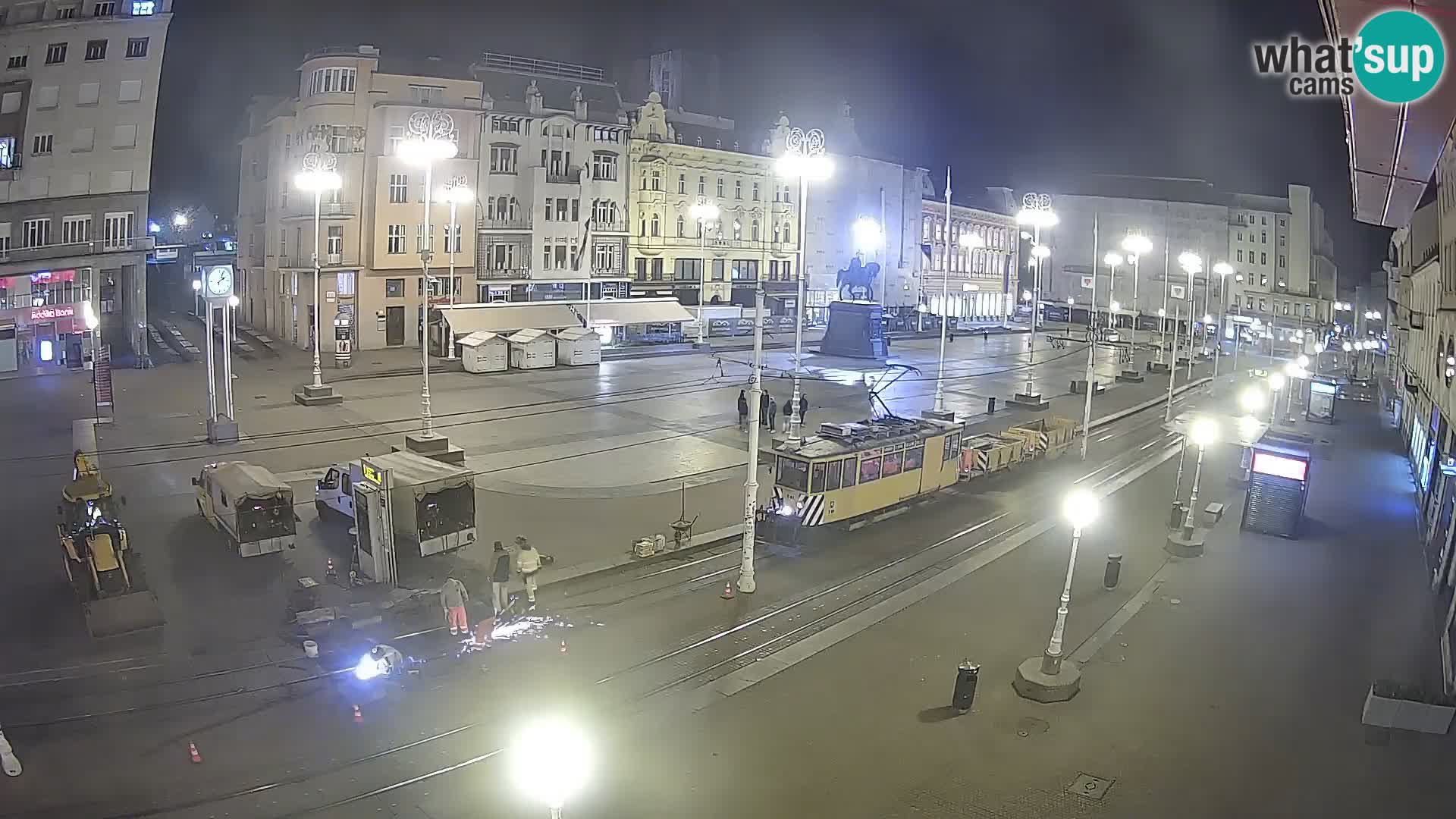 Live Cam Zagreb Ban Jelačić place | Croatie