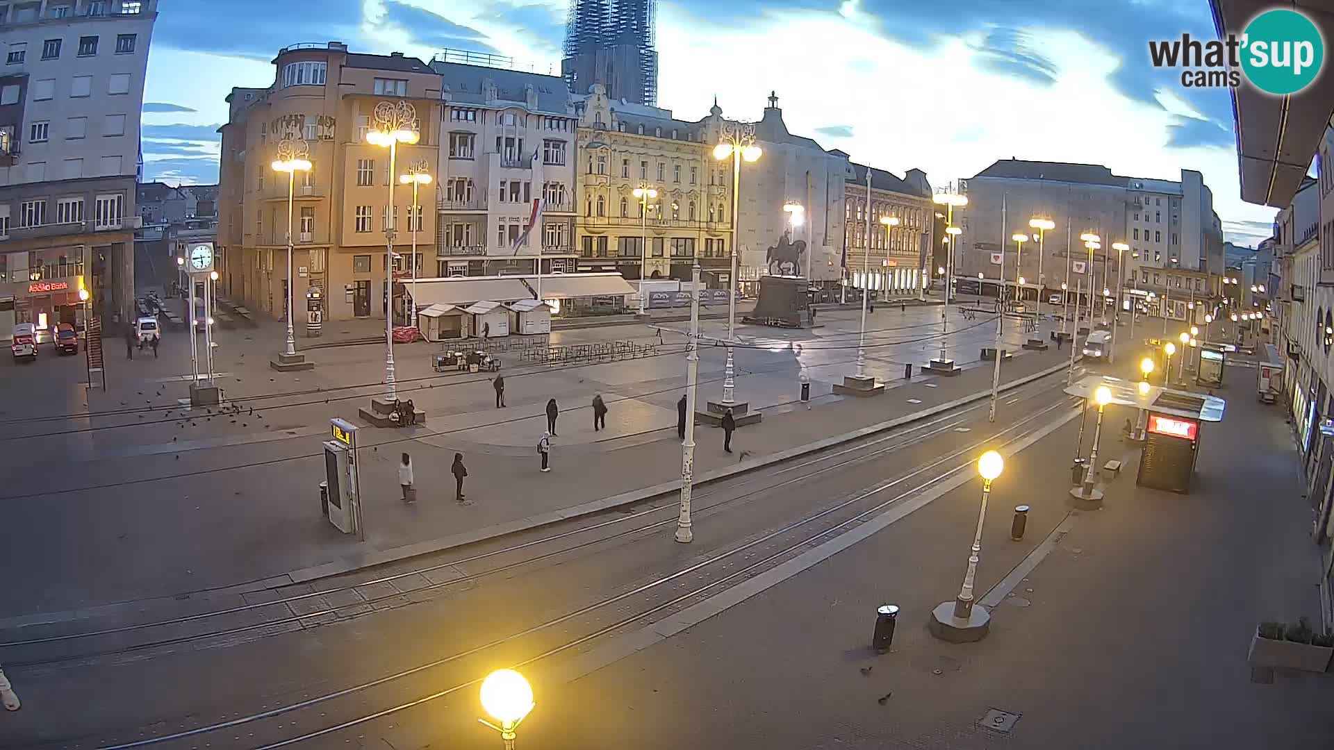 Zagreb webcam Ban Jelacica Platz | Kroatien