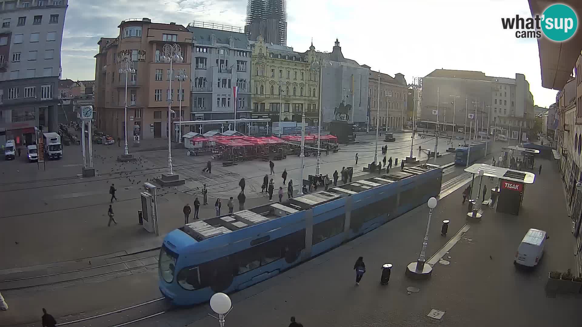 Zagreb webcam Ban Jelacica Platz | Kroatien