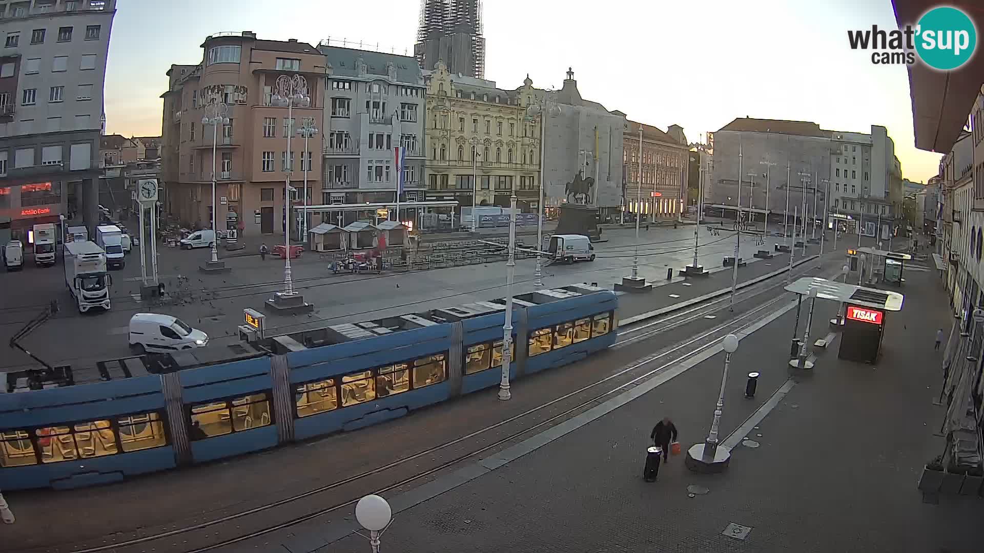 Zagreb webcam Ban Jelacica Platz | Kroatien