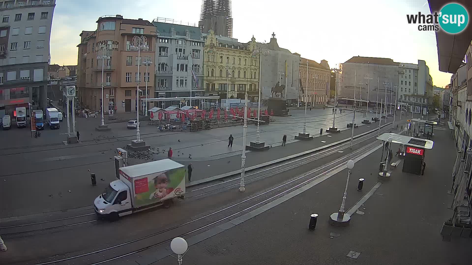 Live Cam Zagreb Ban Jelačić place | Croatie