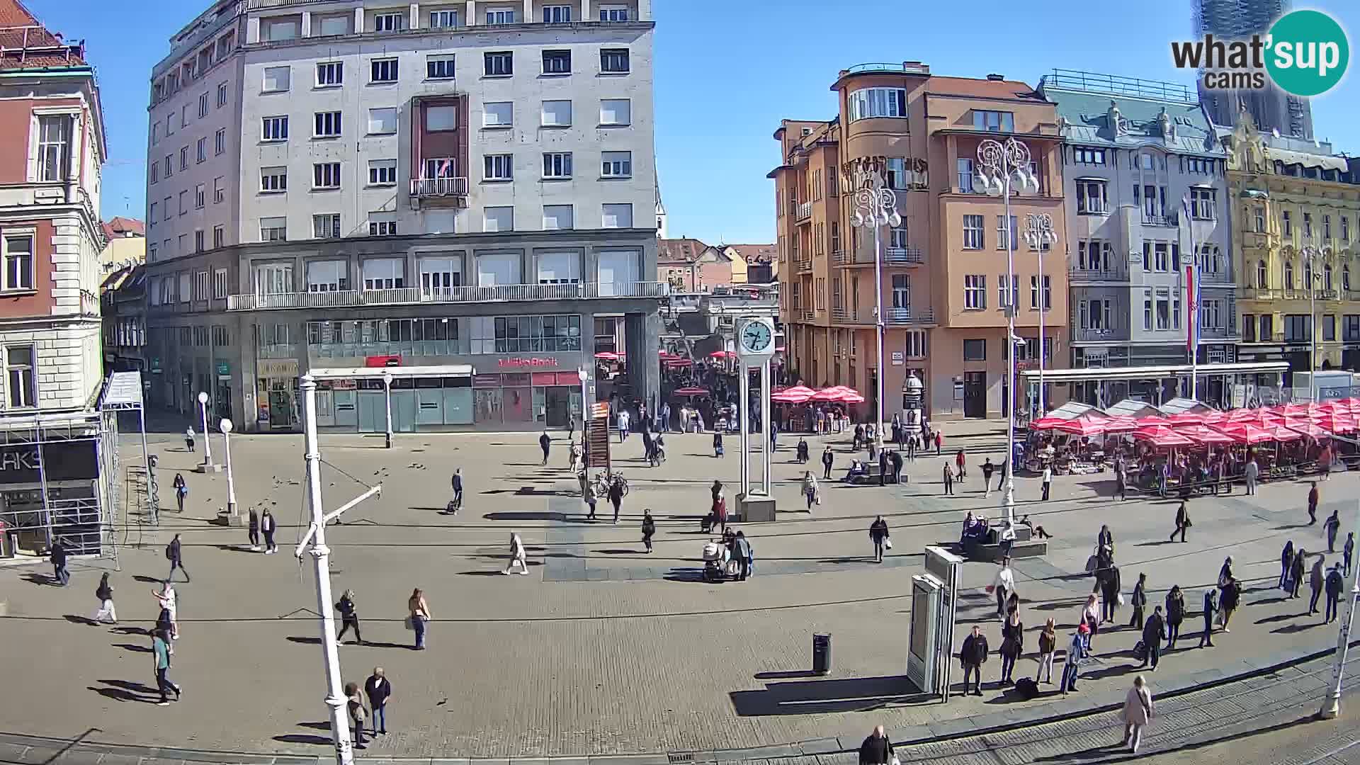 Zagreb webcam Ban Jelacica Platz | Kroatien