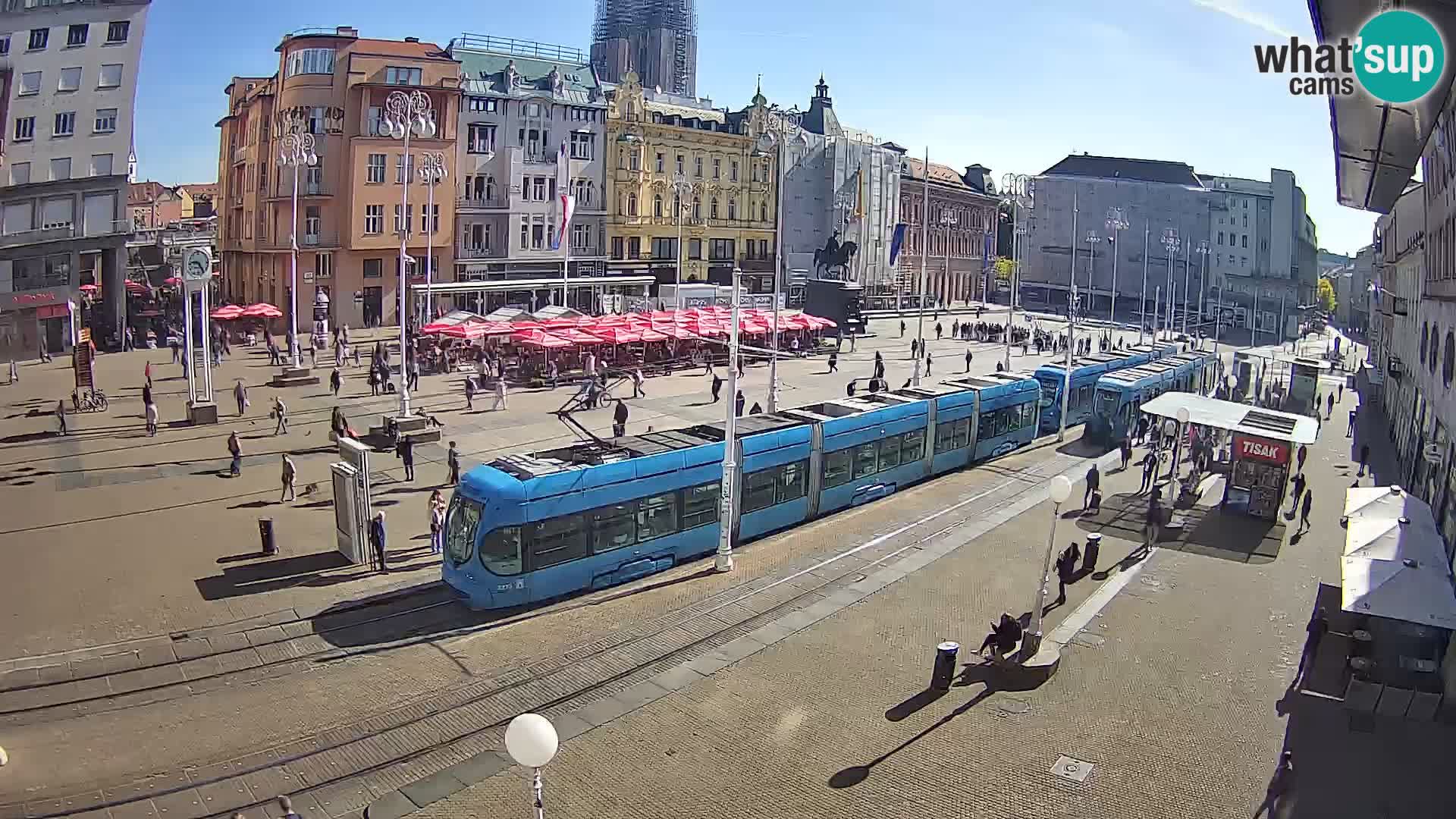Live Cam Zagreb Ban Jelačić place | Croatie