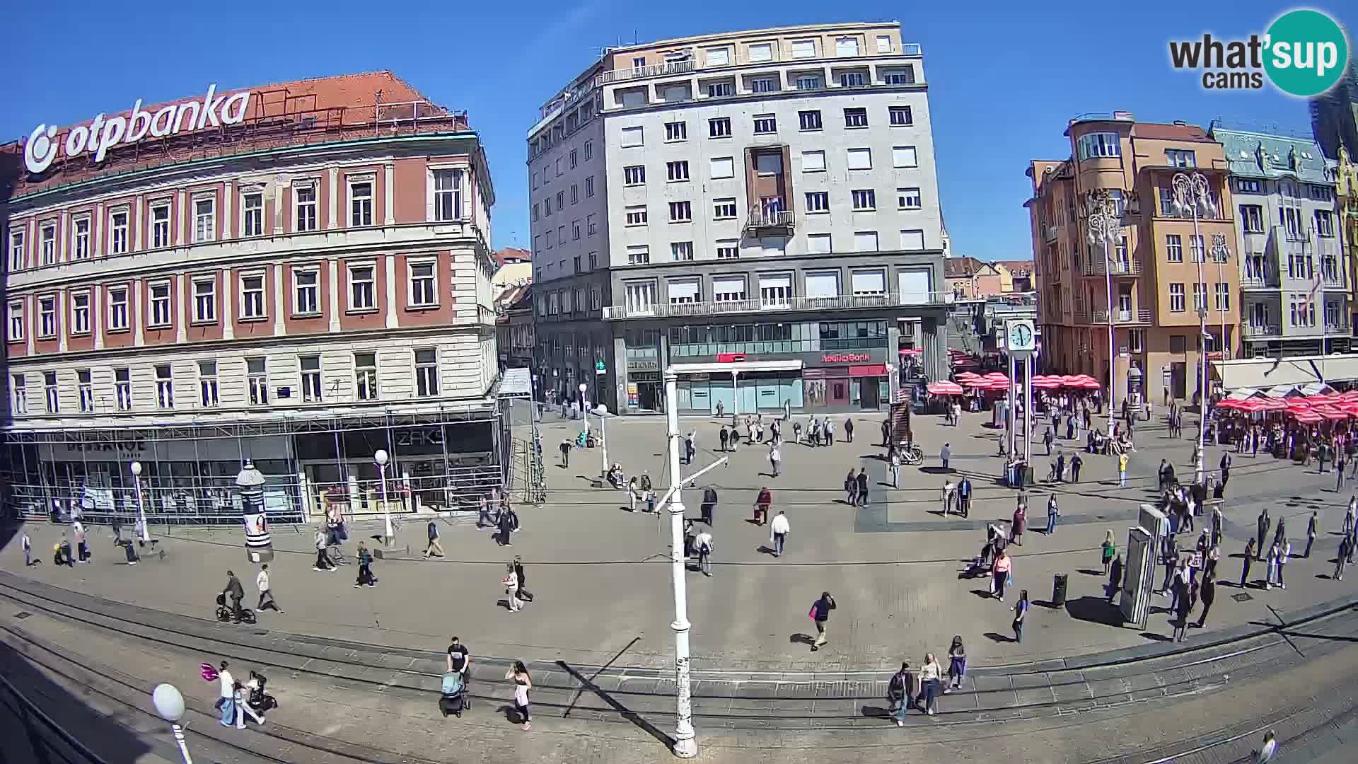 Live Cam Zagreb Ban Jelačić place | Croatie