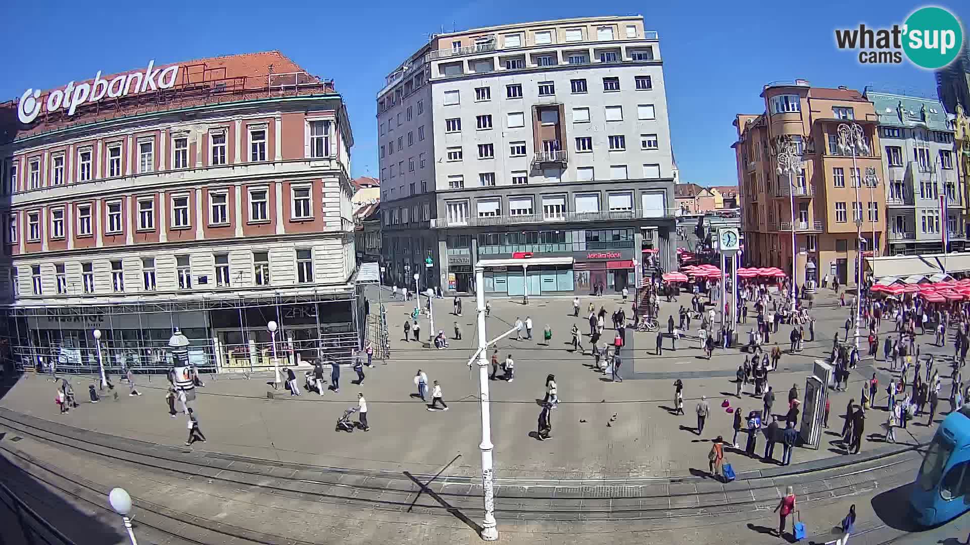Webcam Zagreb Bana Jelačića square | Croatia