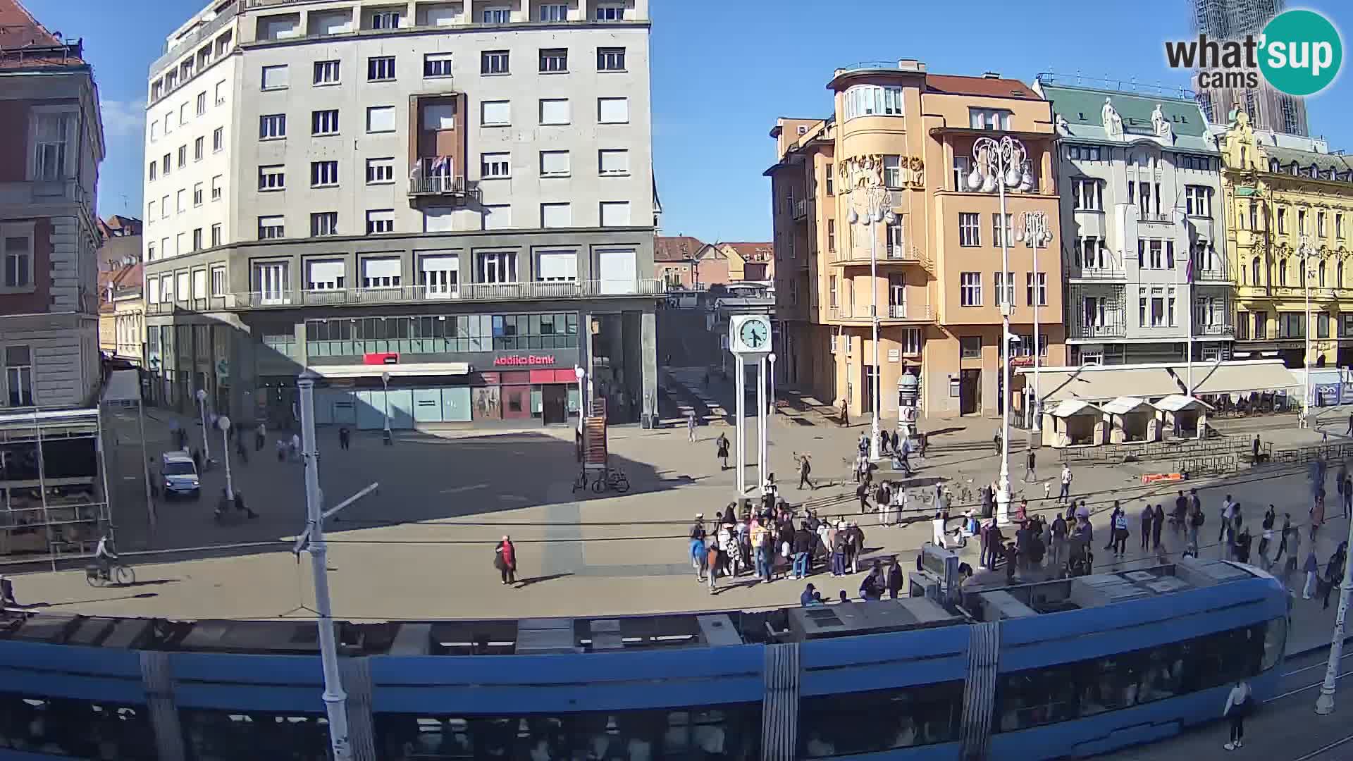 Webcam Zagreb Bana Jelačića square | Croatia