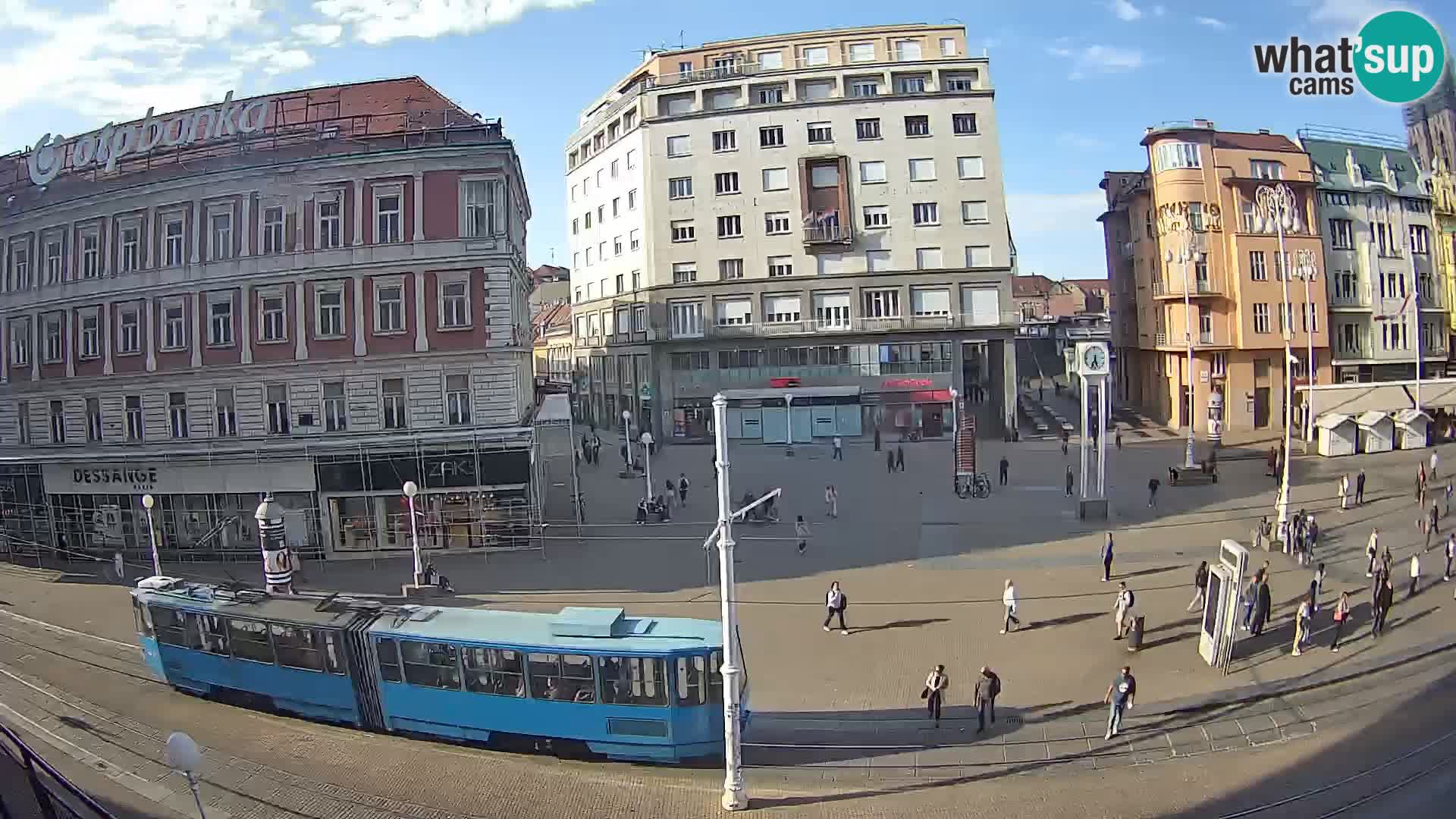 Webcam Zagreb Bana Jelačića square | Croatia