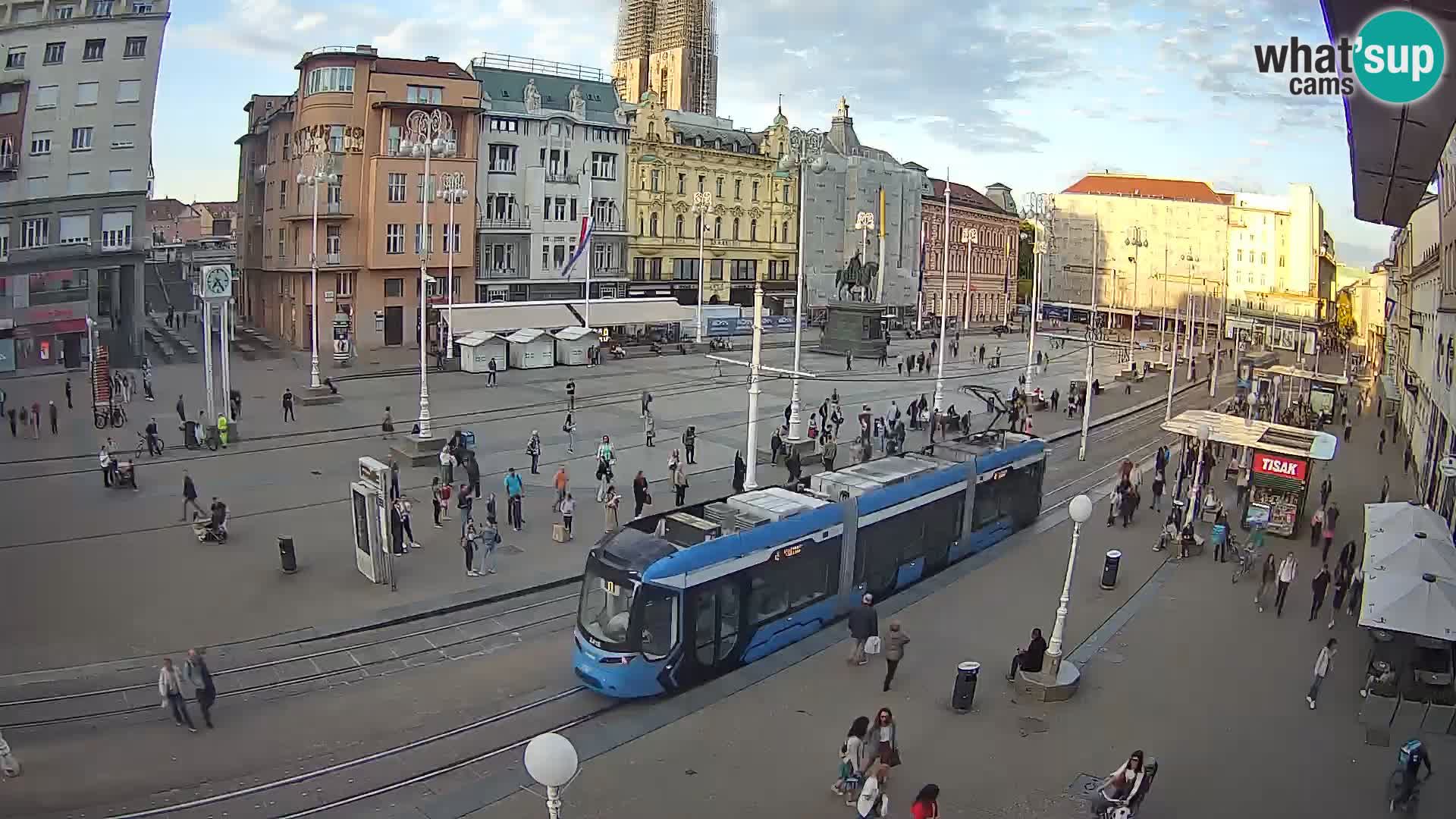 Webcam Zagreb Bana Jelačića square | Croatia
