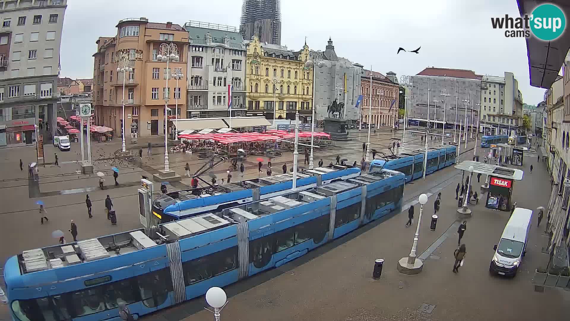 Live Cam Zagreb Ban Jelačić place | Croatie