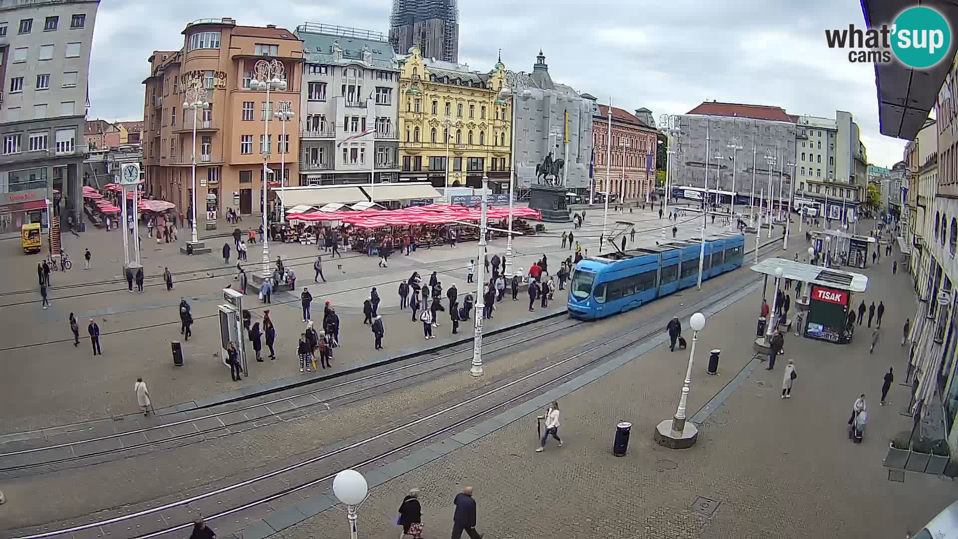 Live Cam Zagreb Ban Jelačić place | Croatie