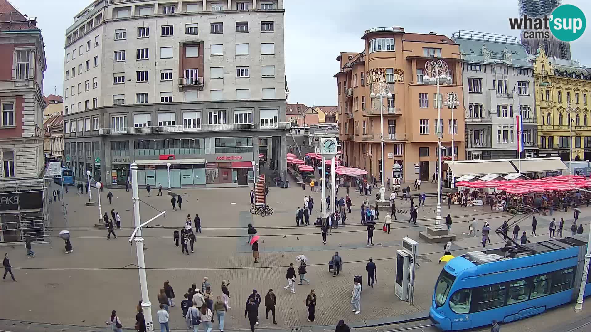 Webcam Zagreb Bana Jelačića square | Croatia