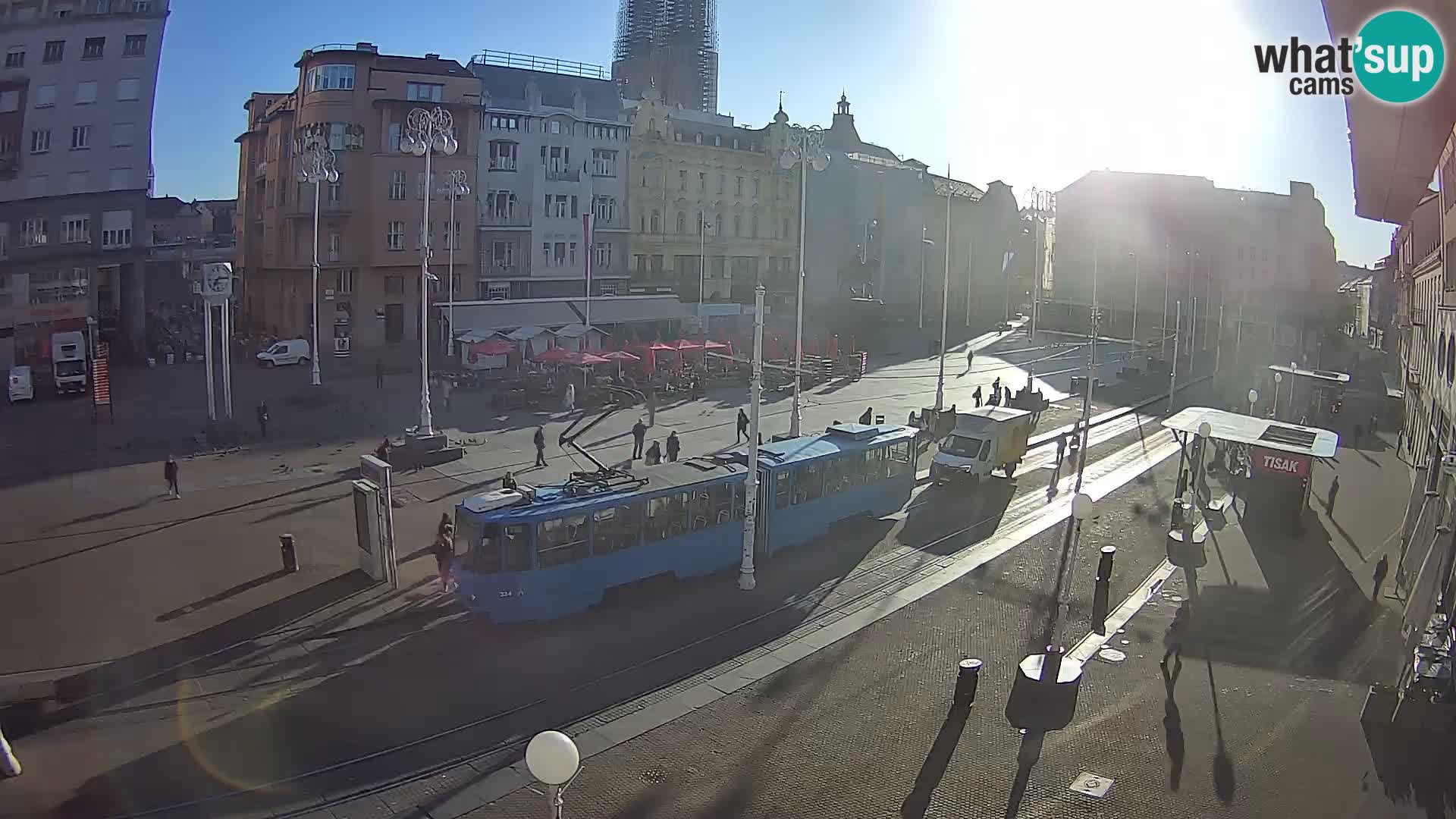 Zagreb webcam Ban Jelacica Platz | Kroatien