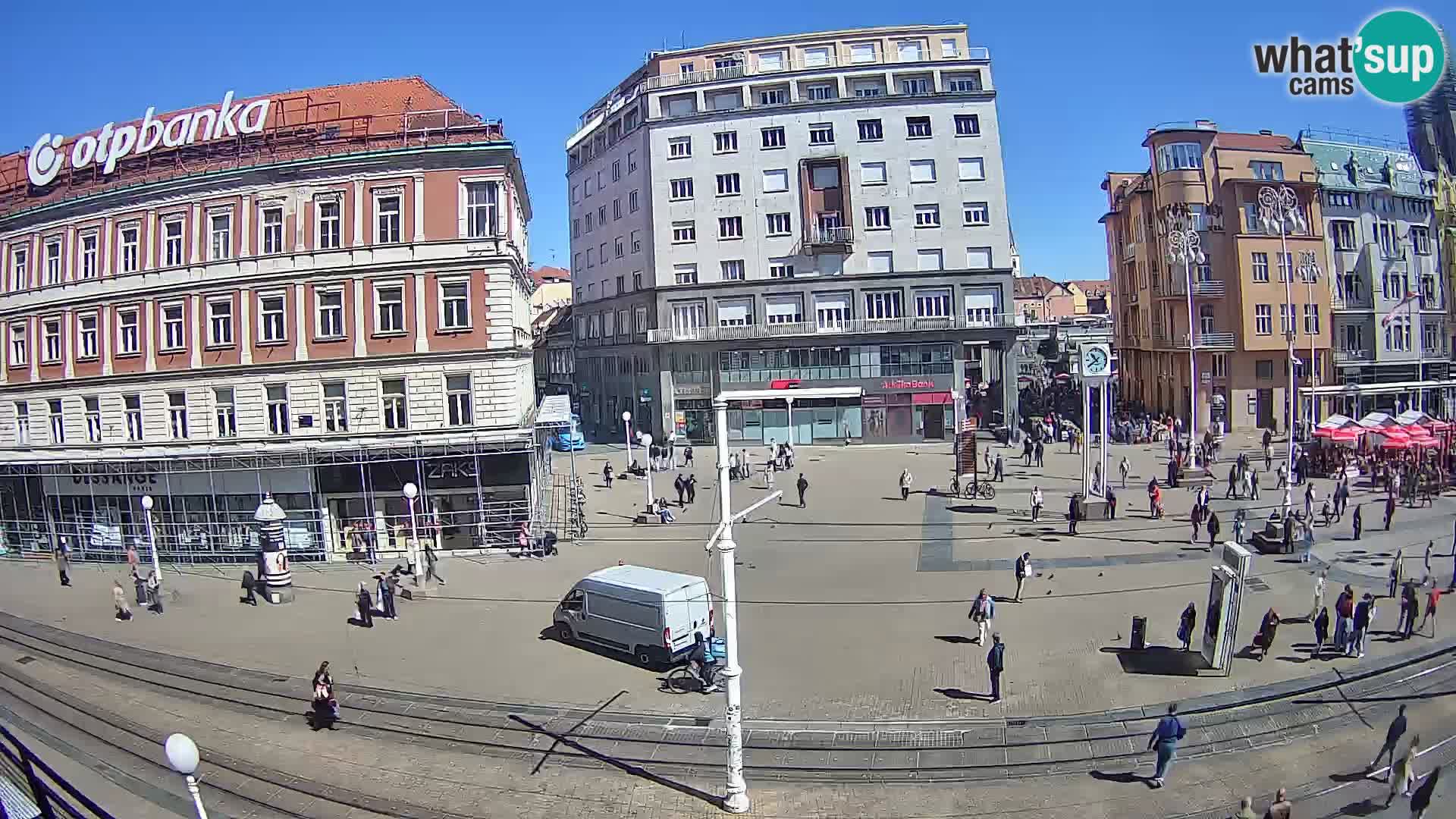 Webcam Zagreb Bana Jelačića square | Croatia