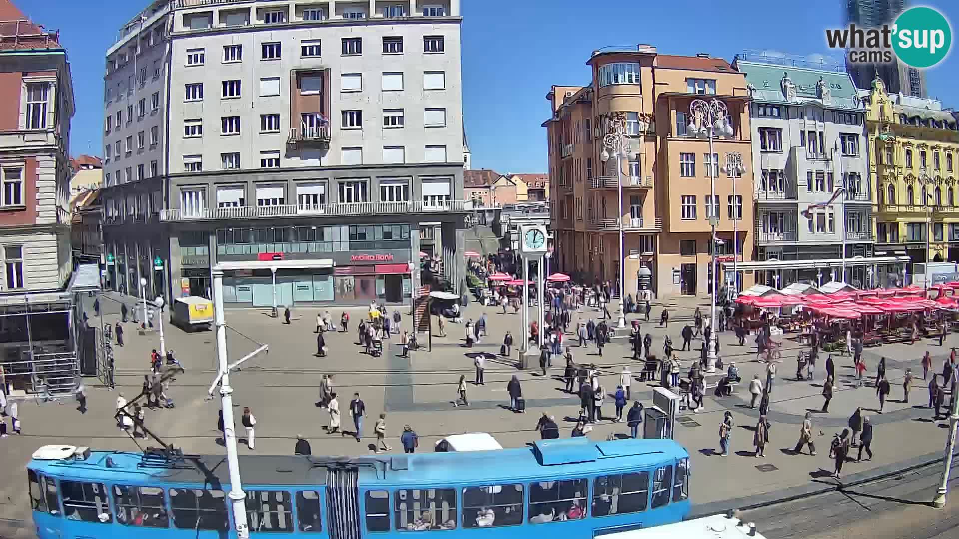 Webcam Zagreb Bana Jelačića square | Croatia
