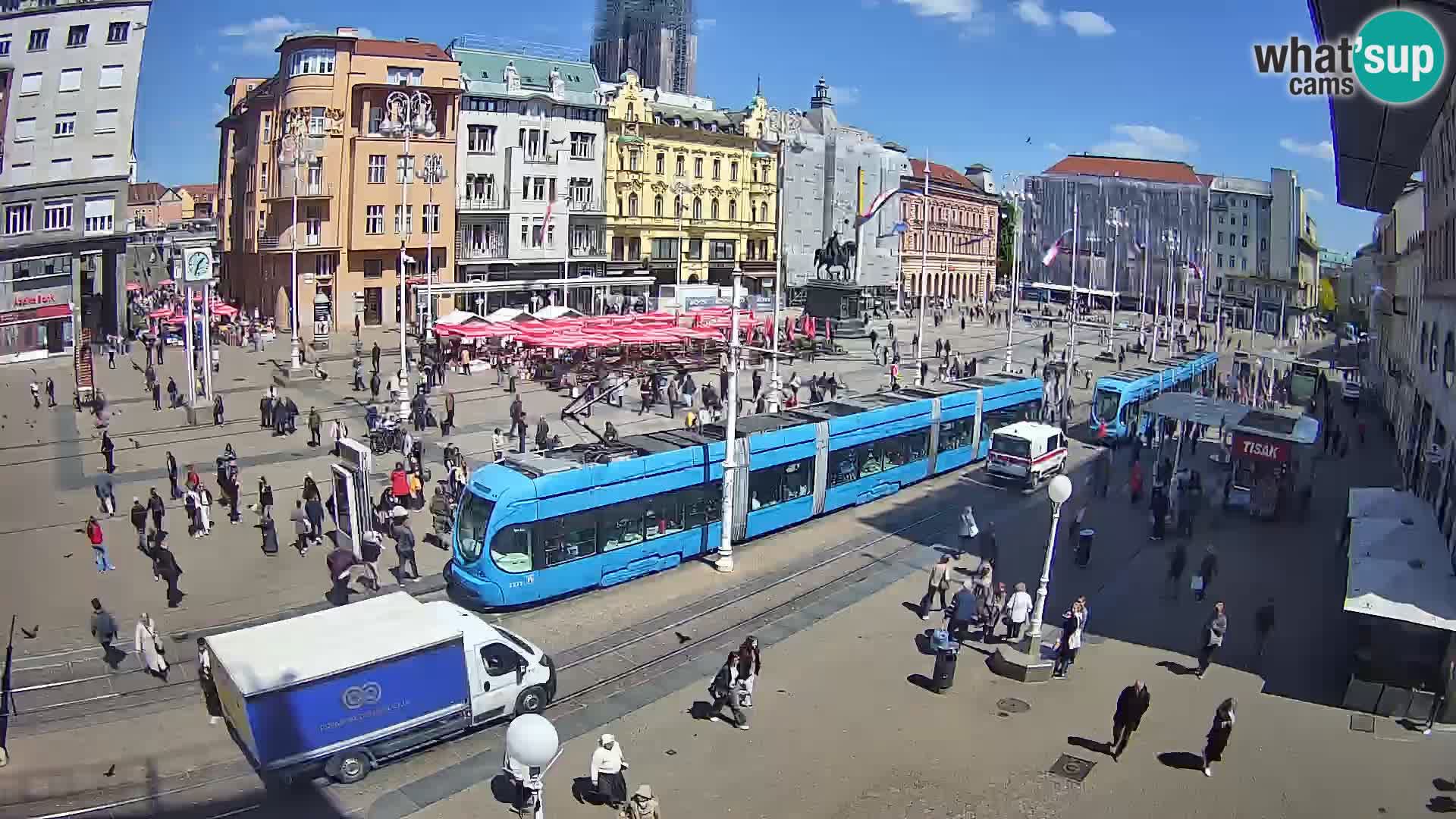 Zagreb live cam Bana Jelačića