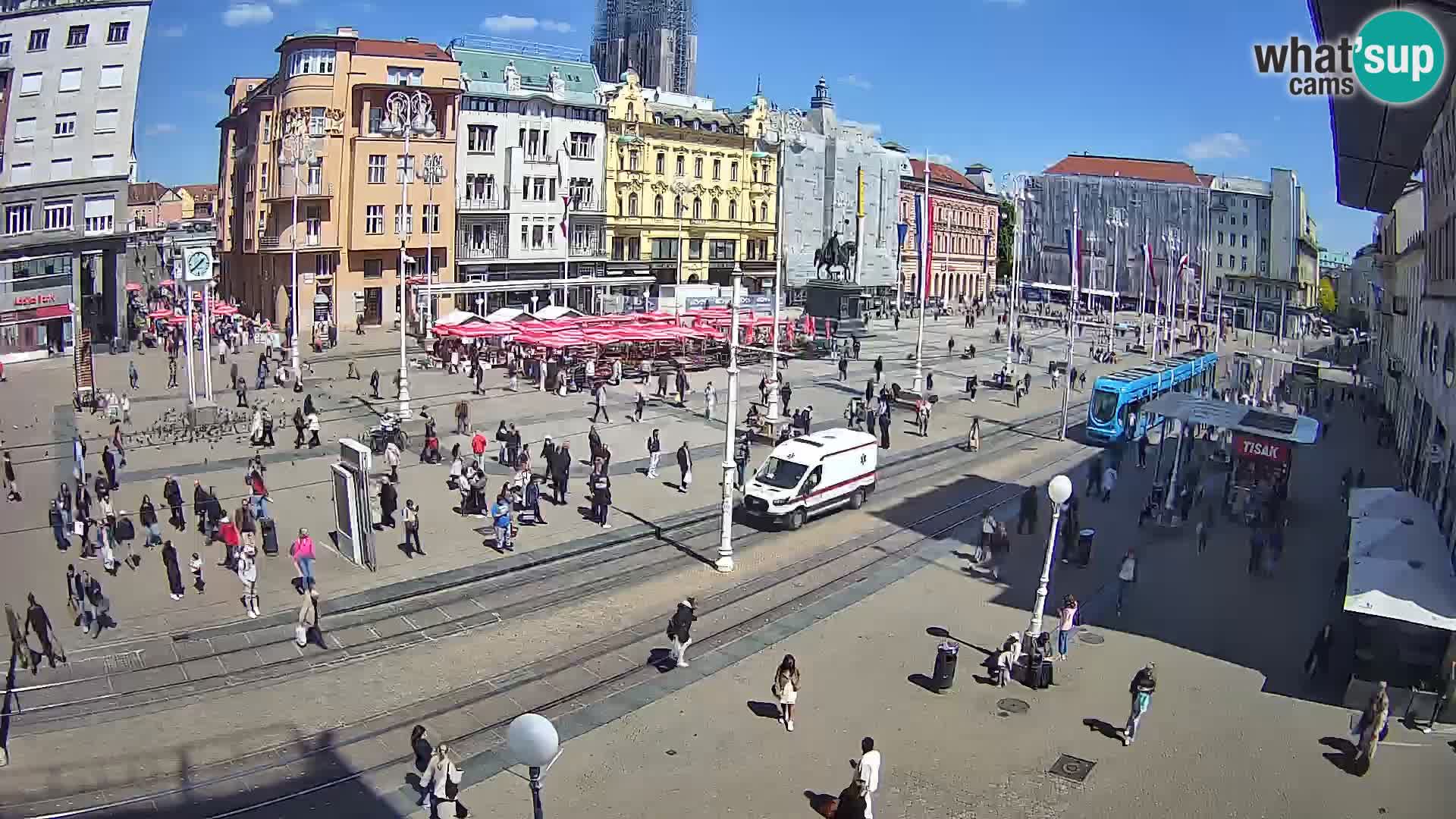 Zagreb live cam Bana Jelačića