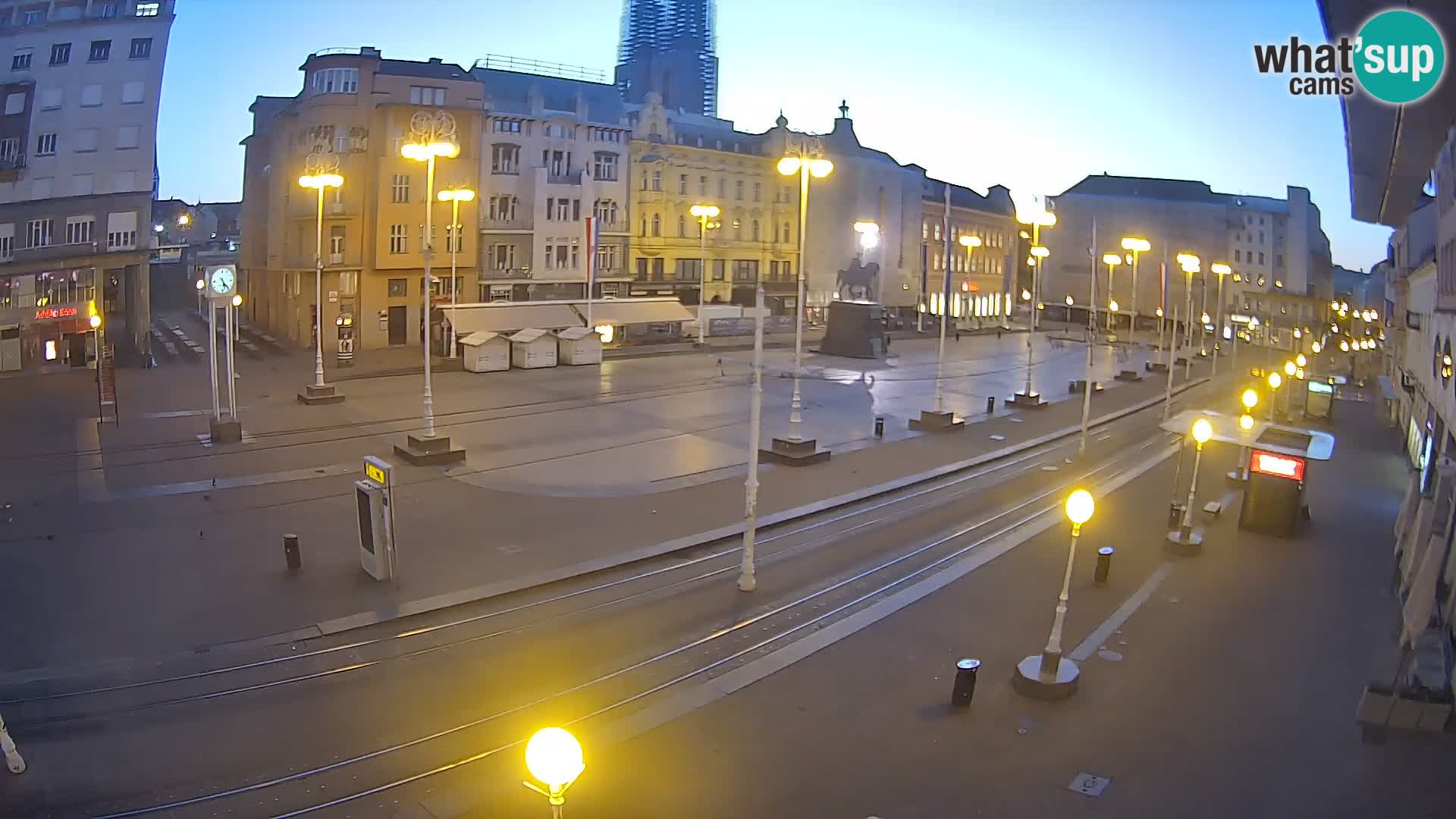 Live Cam Zagreb Ban Jelačić place | Croatie