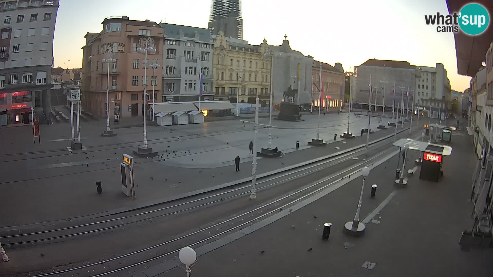 Live Cam Zagreb Ban Jelačić place | Croatie