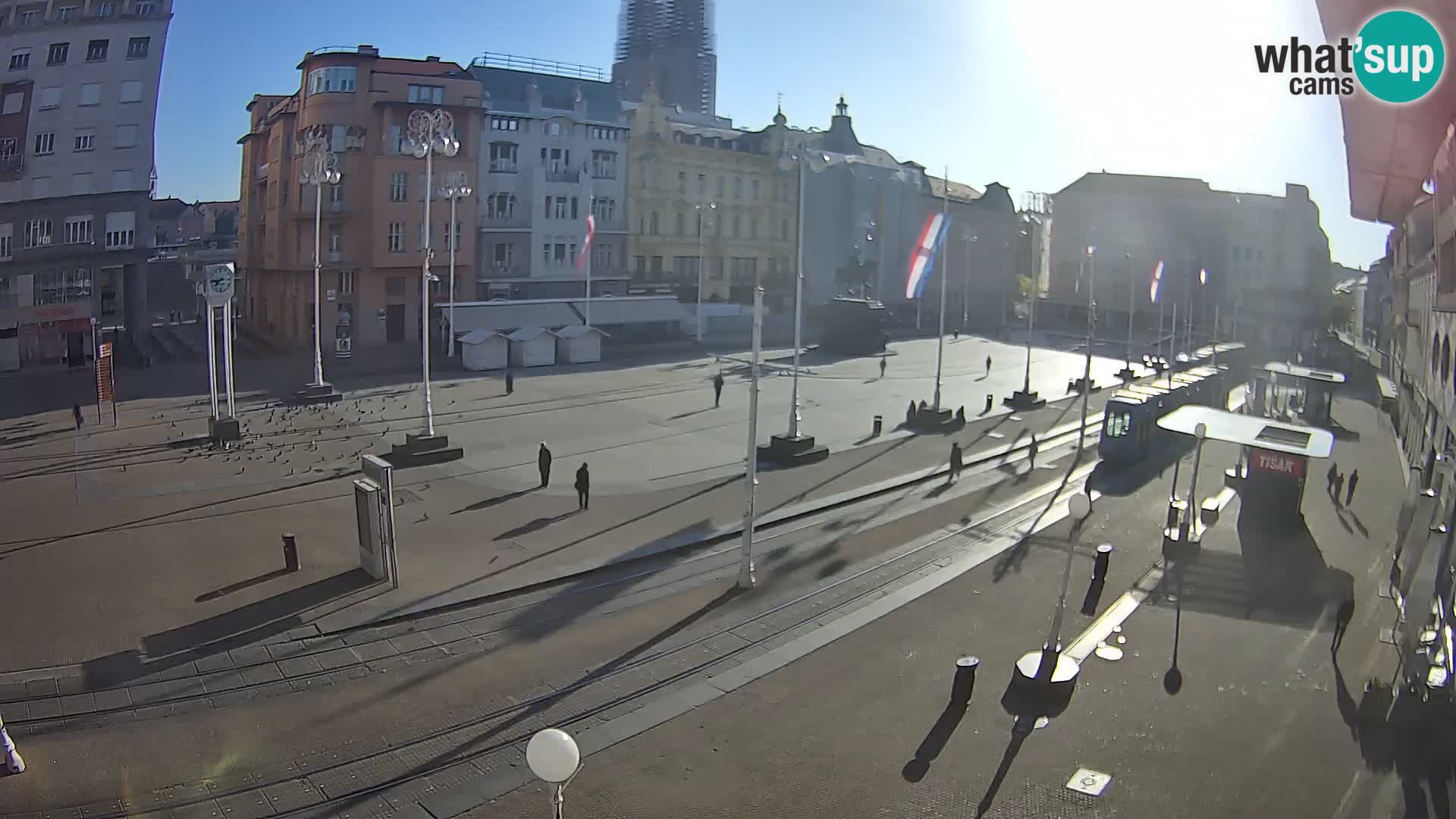 Webcam Zagreb Bana Jelačića square | Croatia