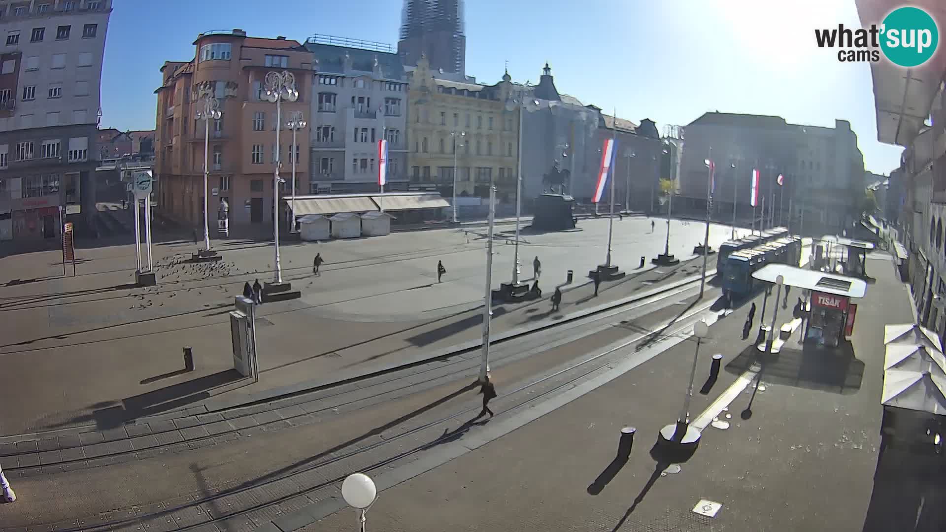 Live Cam Zagreb Ban Jelačić place | Croatie