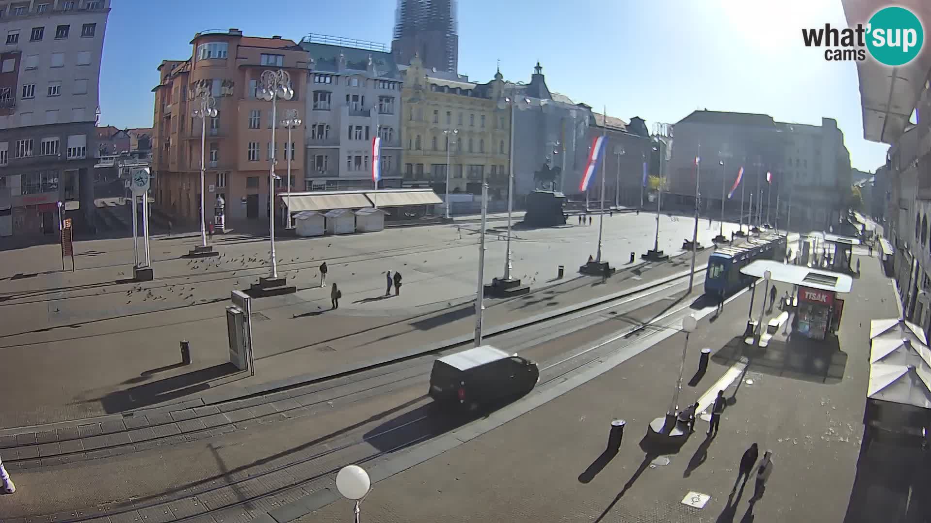 Live Cam Zagreb Ban Jelačić place | Croatie