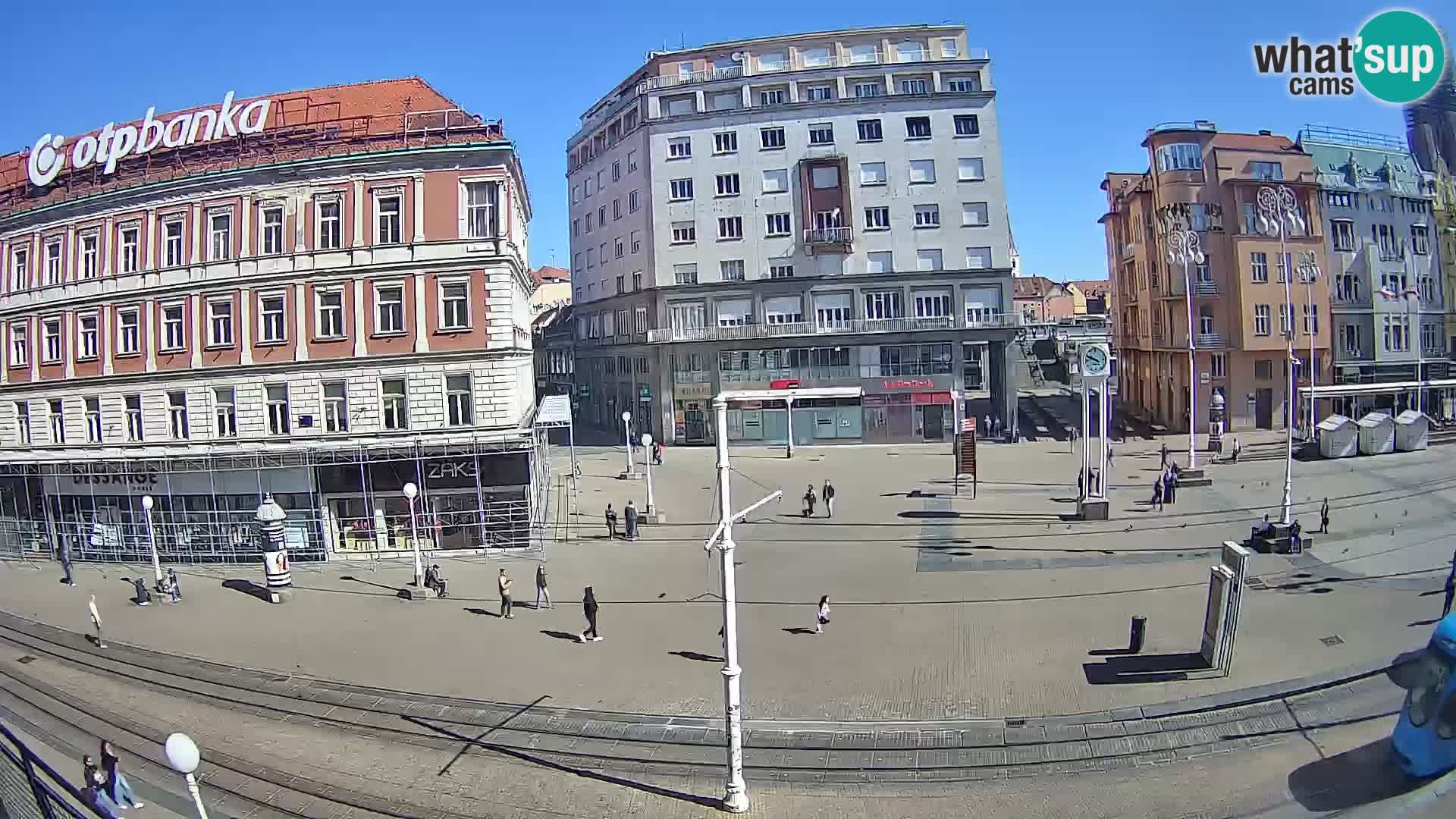 Webcam Zagreb Bana Jelačića square | Croatia