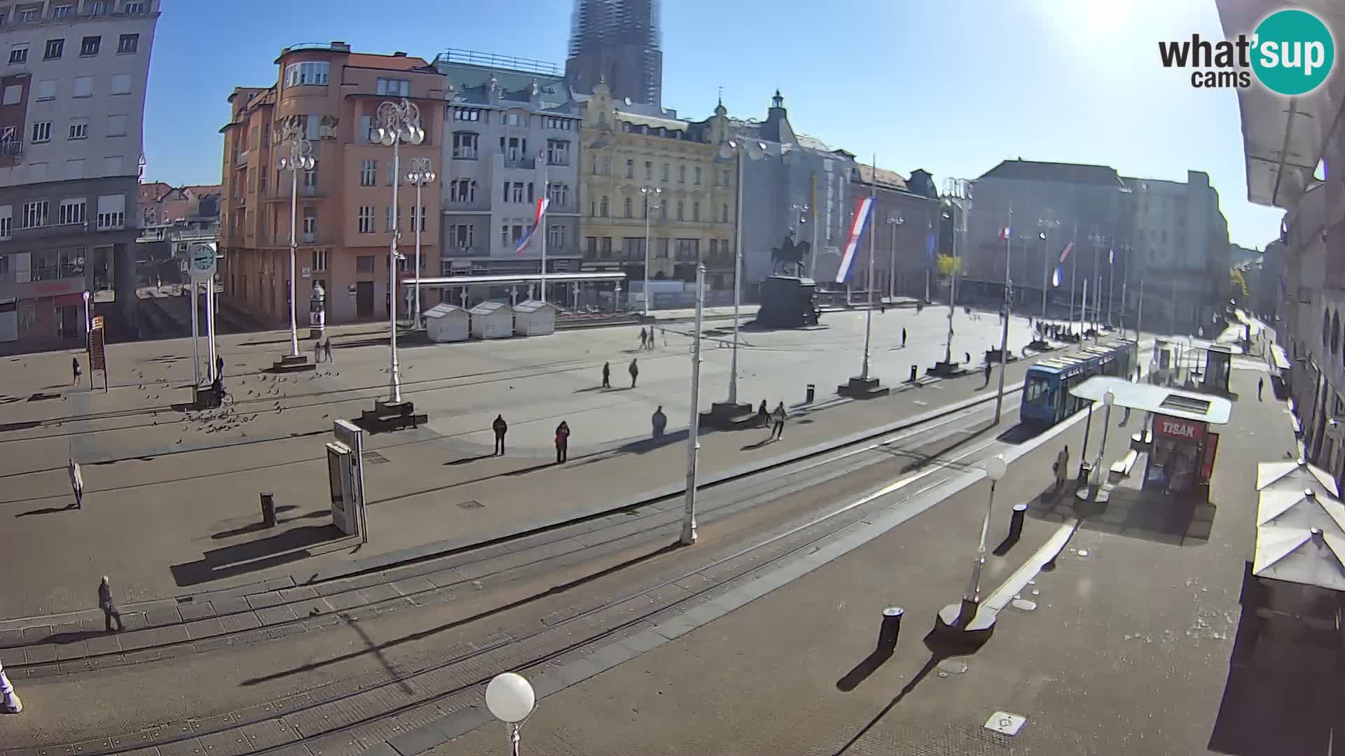 Webcam Zagabria Ban Jelacic piazza | Croazia